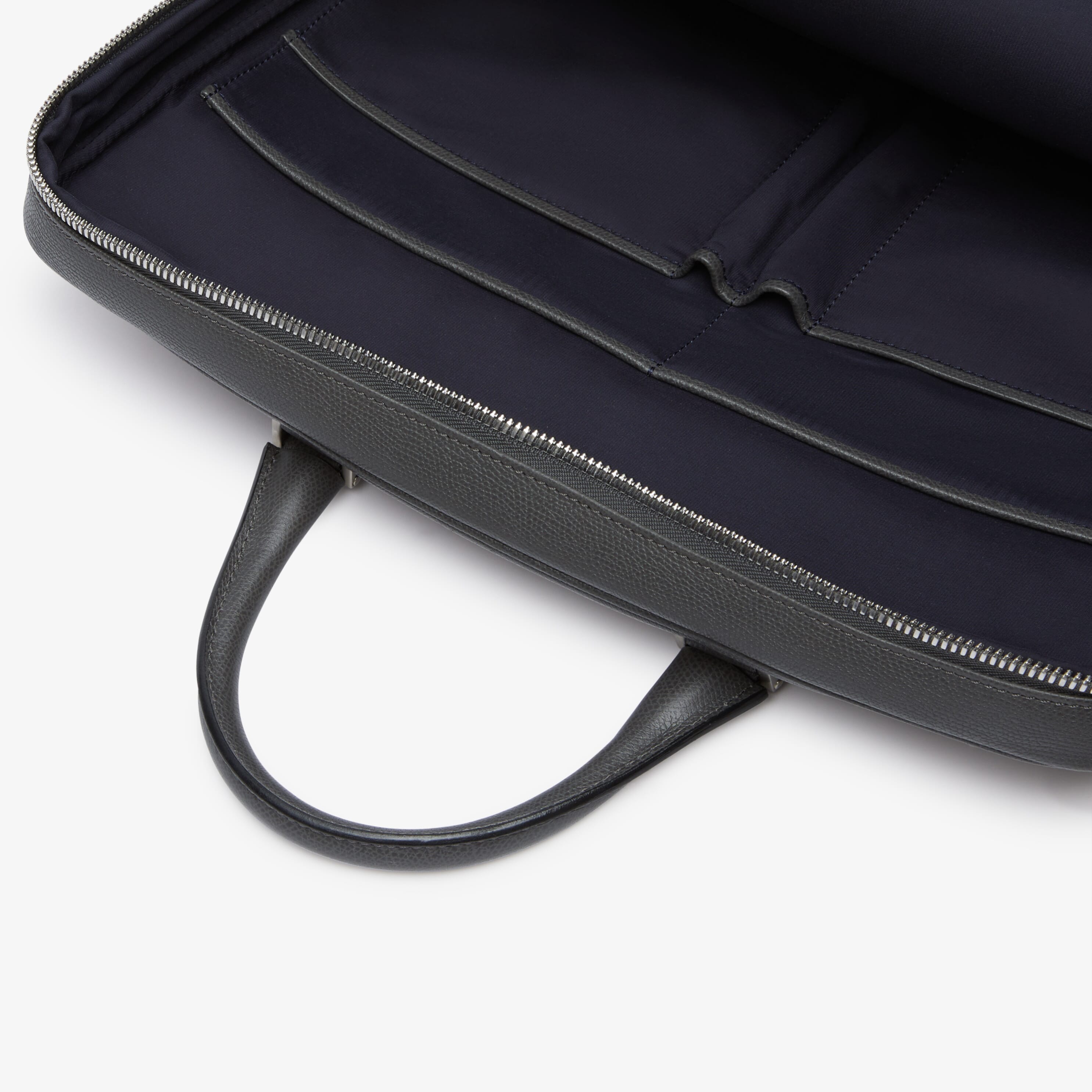 Avietta Briefcase with Zip 24h - Smokey Grey - Vitello VS - Valextra - 5