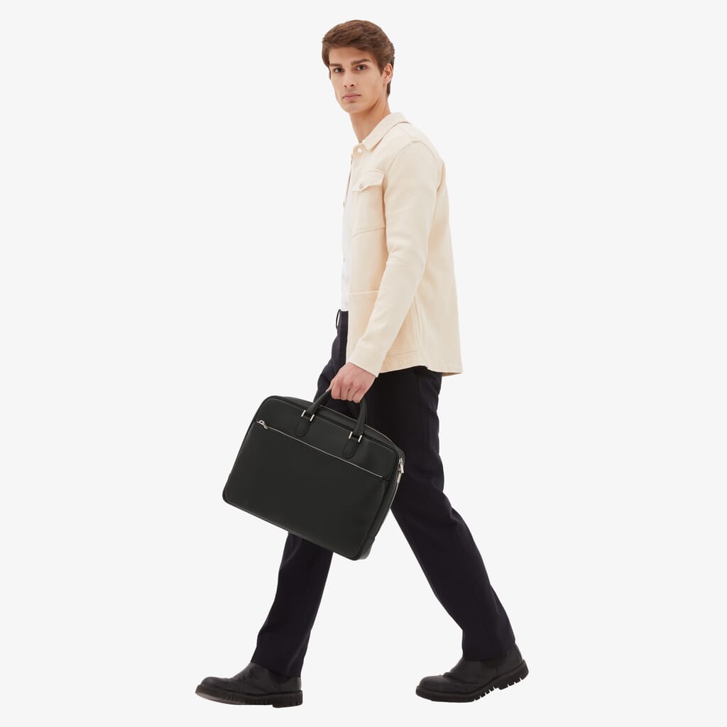 Sfumato Leather Top-Handle Bag