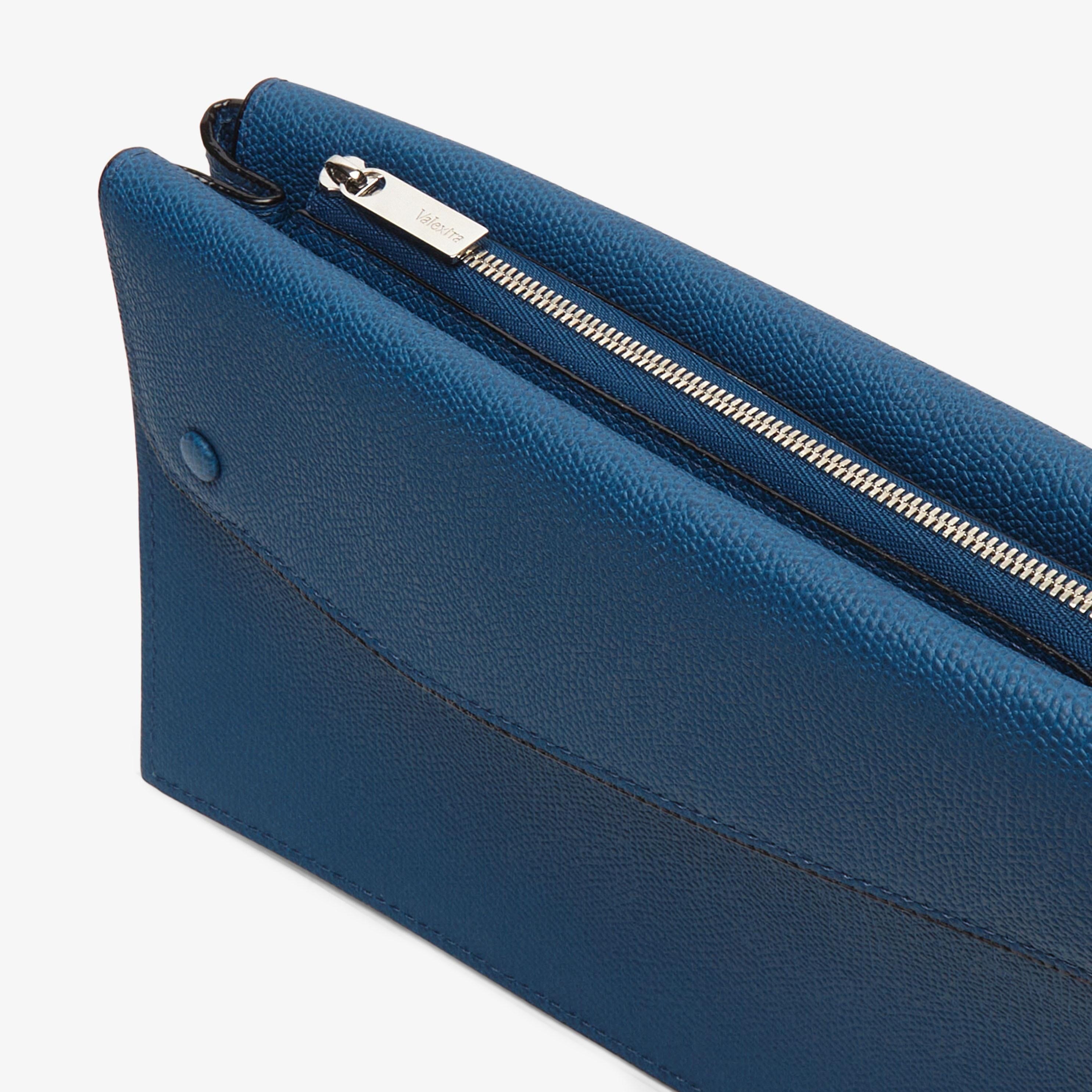 Pocket Crossbody Bag - Denim Blue - Vitello VS - Valextra - 5