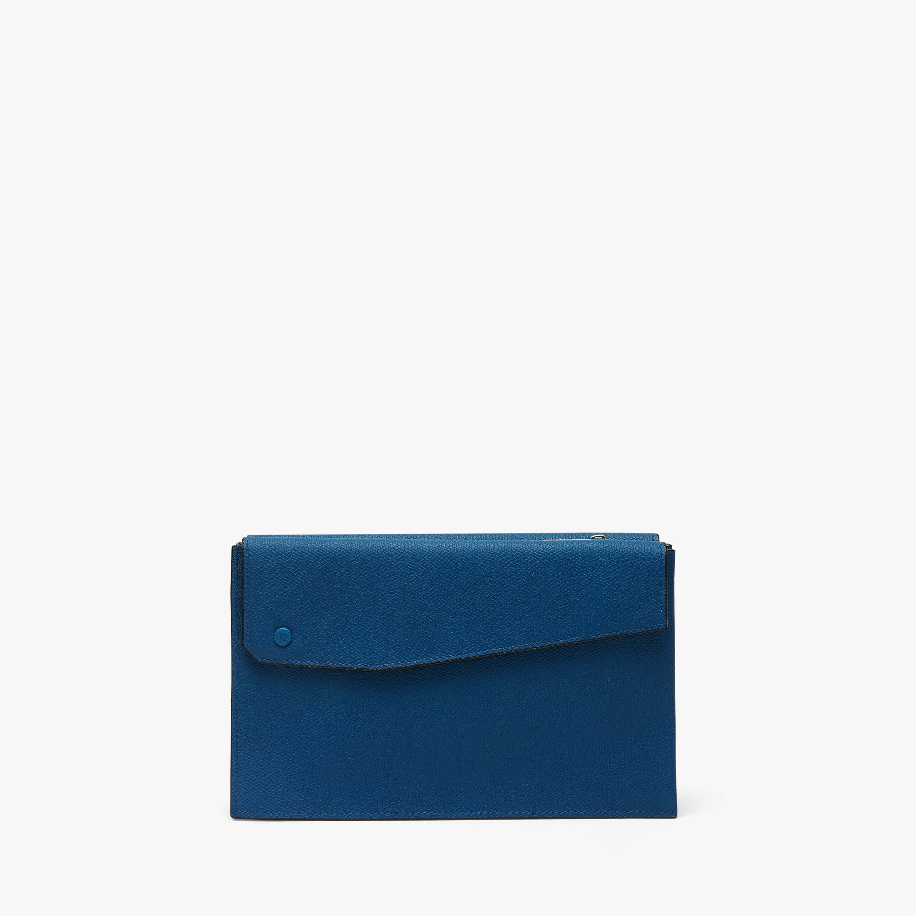 Pocket Crossbody Bag - Denim Blue - Vitello VS - Valextra - 6