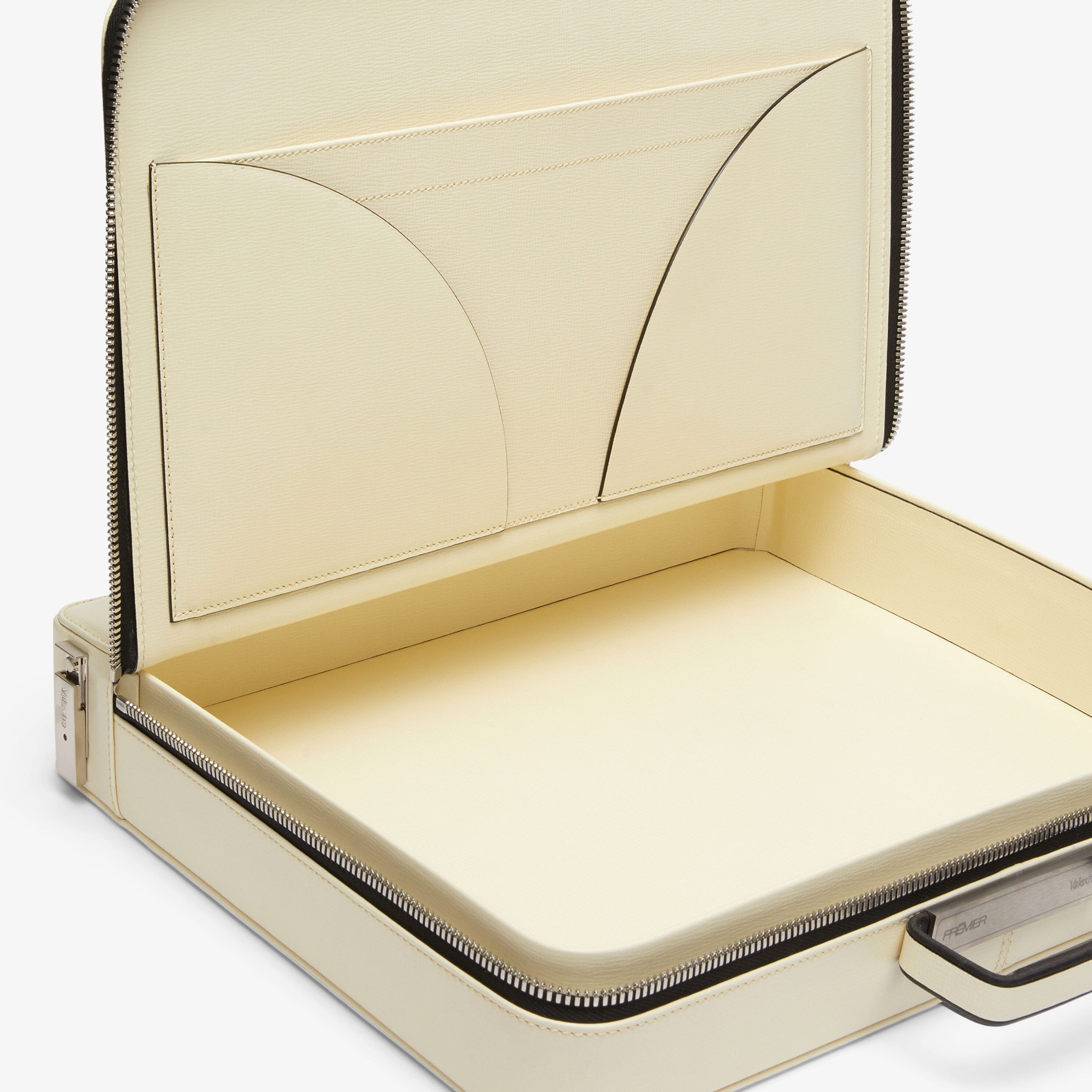 Premier Briefcase 24H - Pergamena White - Cuoio VL - Valextra - 4