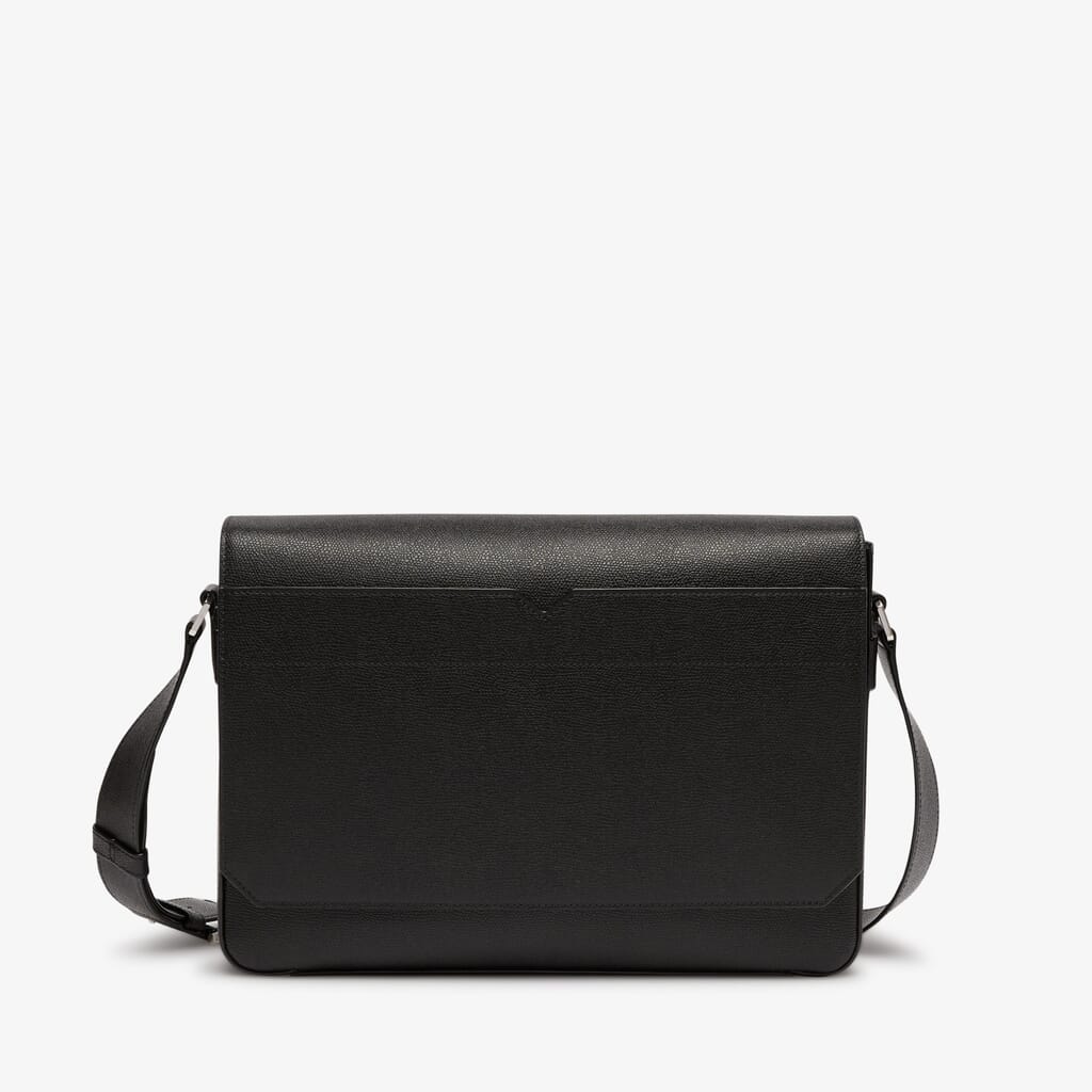 Louis Satchel bag - Black - Messenger, Laptop bag, Crossbody bag - Made in  France