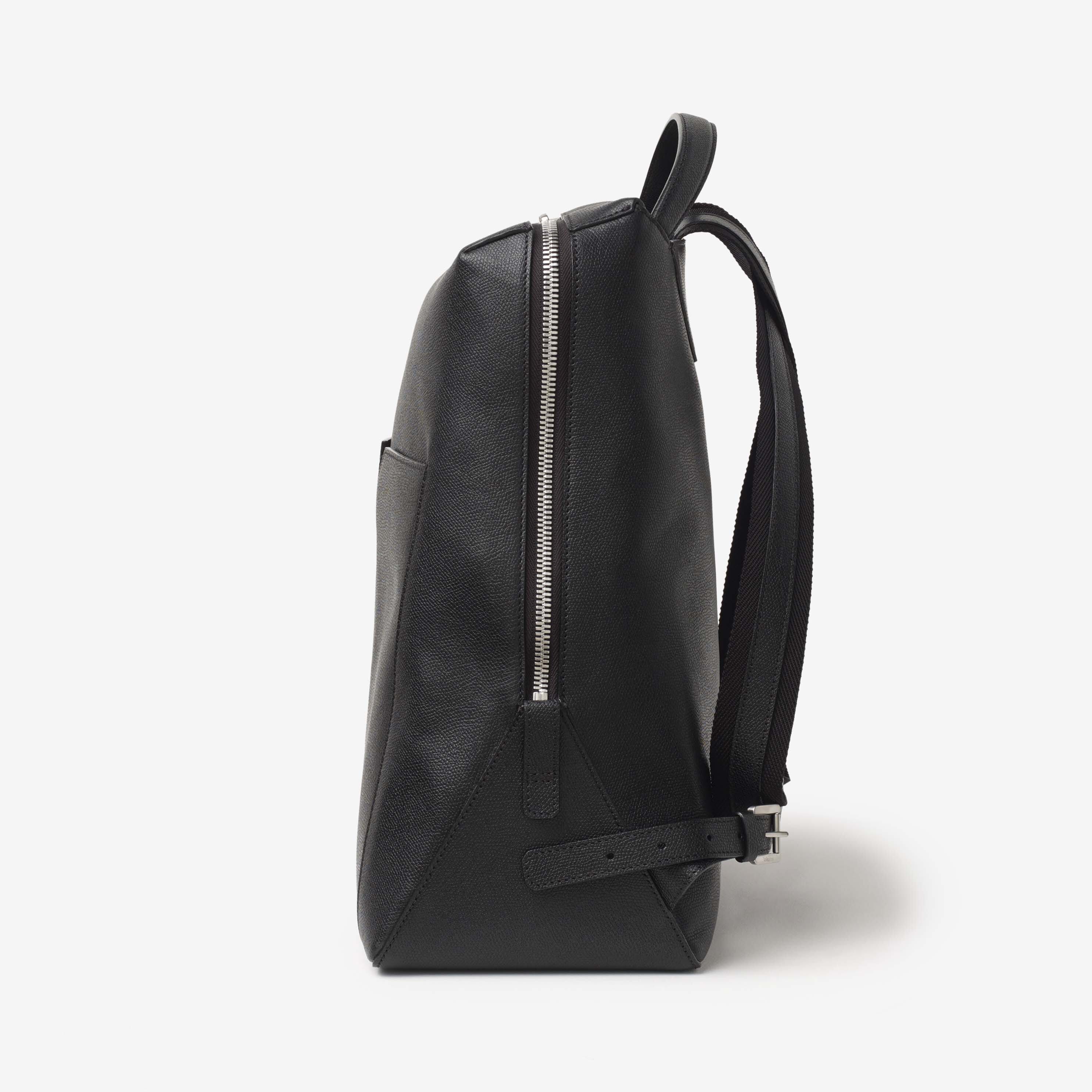 V Line Backpack - Black - Vitello VS - Valextra - 3