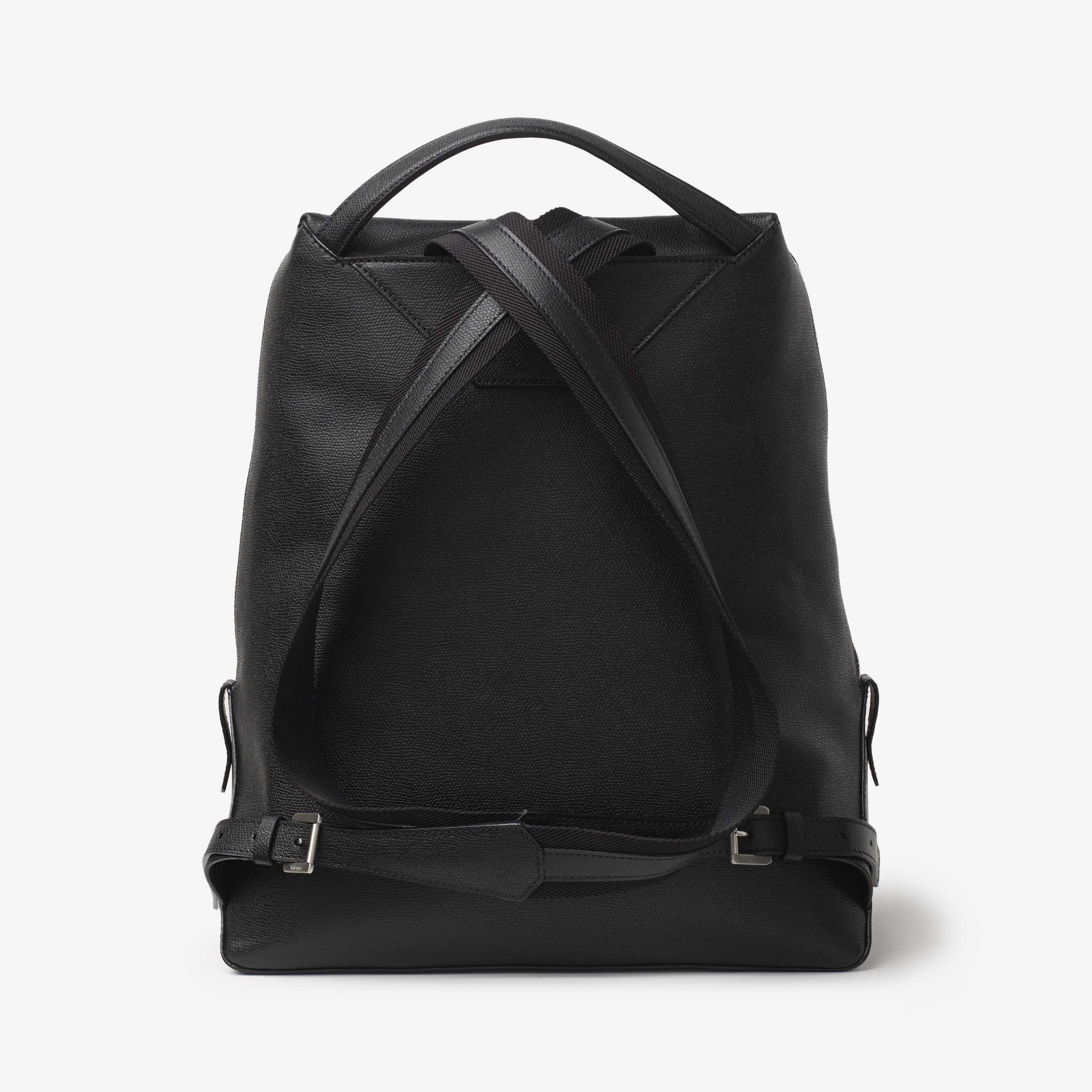 V Line Backpack - Black - Vitello VS - Valextra - 4