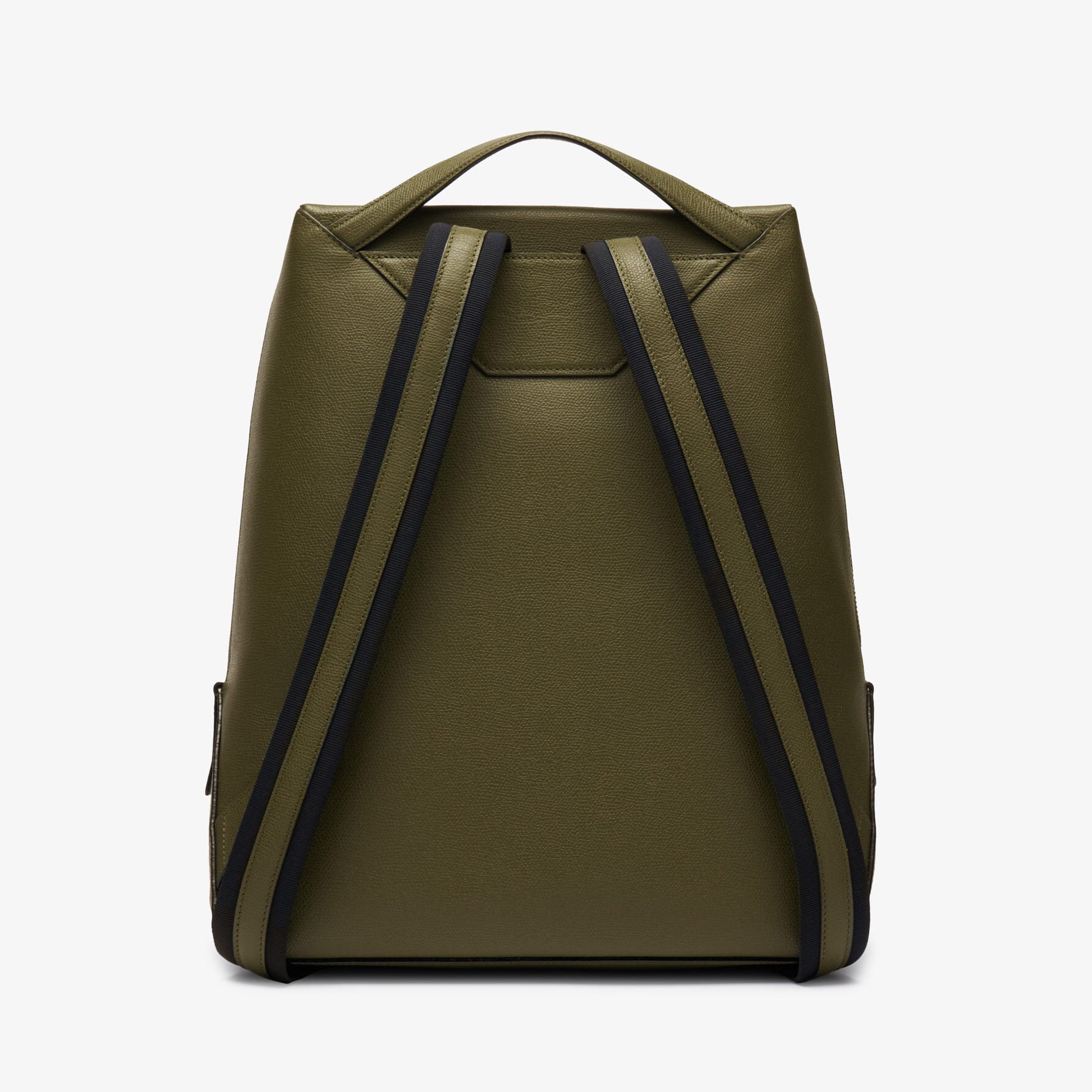 V Line Backpack - Military Green - Vitello VS - Valextra - 5