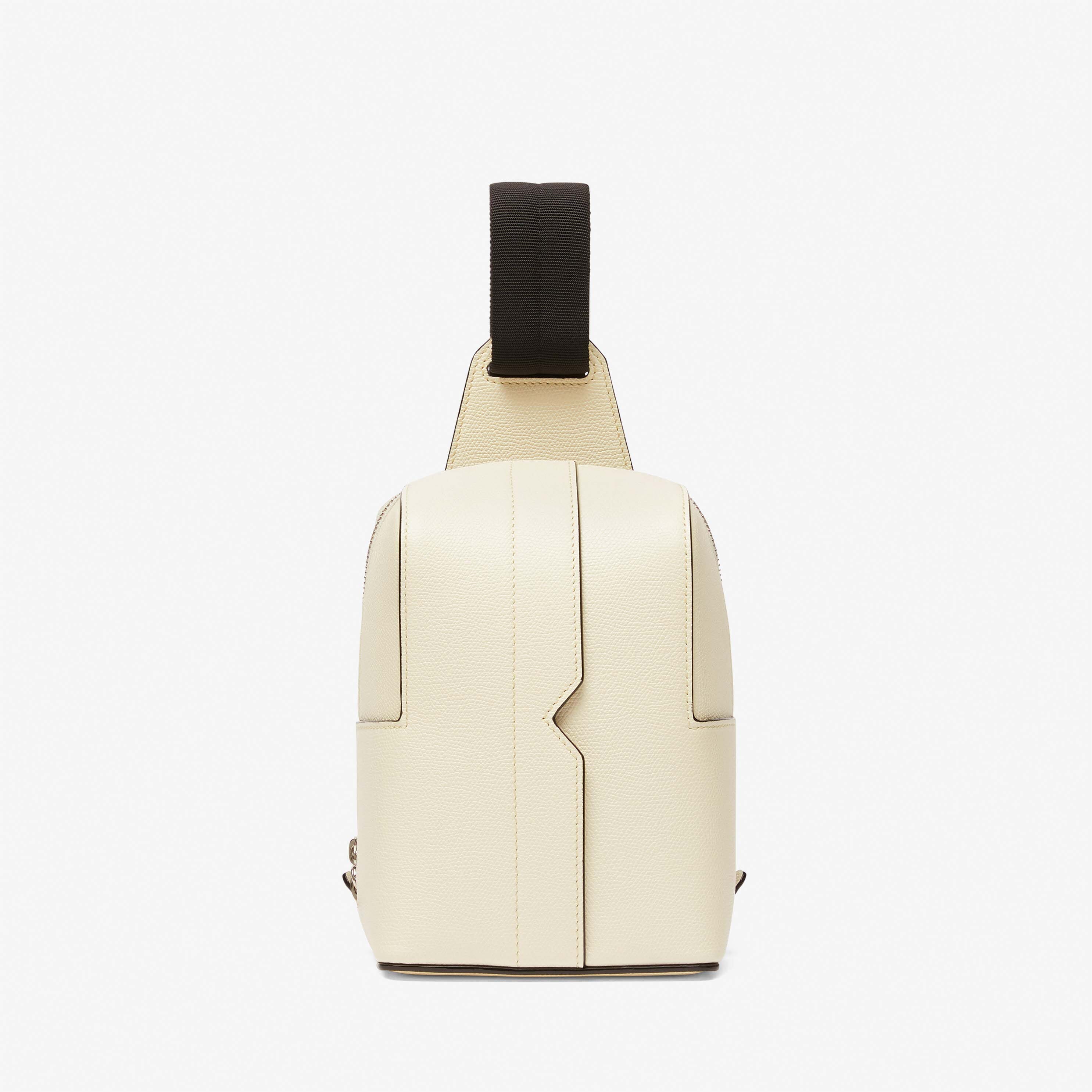 V-Line One Shoulder Mini Backpack - Pergamena White - Vitello VS - Valextra - 1