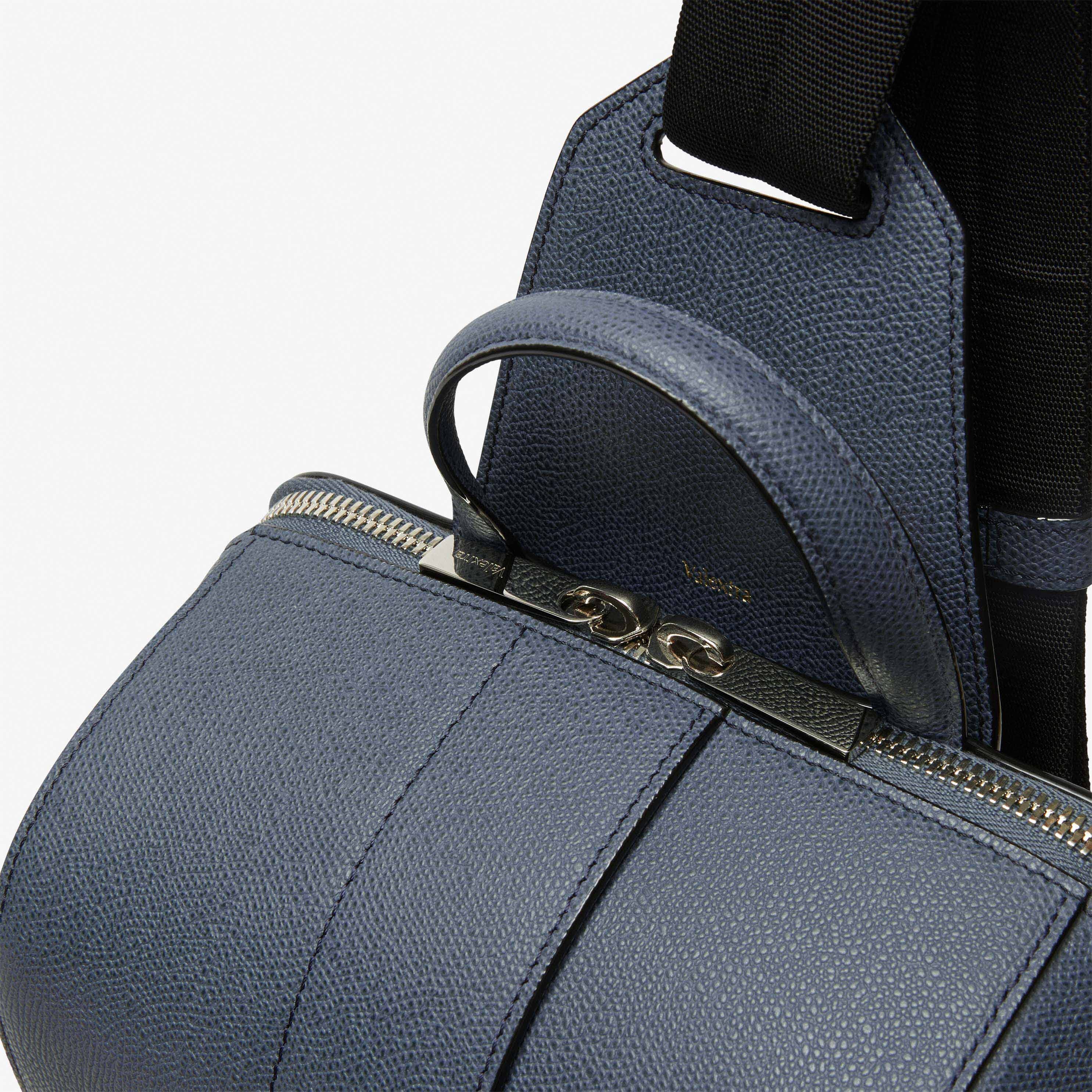 V-Line One Shoulder Backpack - Avio Blue - Vitello VS - Valextra - 4