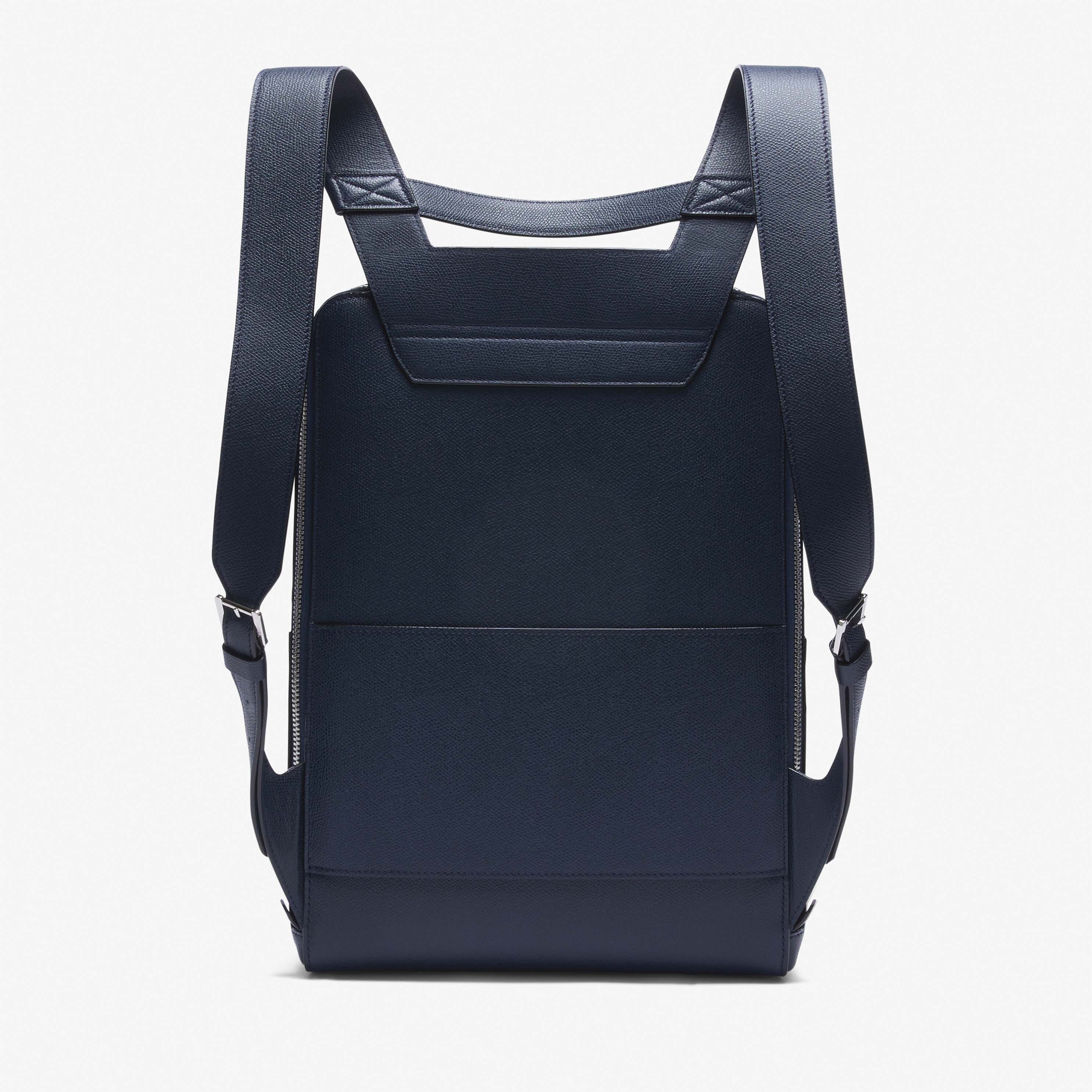 V-Line Backpack - Dark Blue - Vitello VS - Valextra - 6
