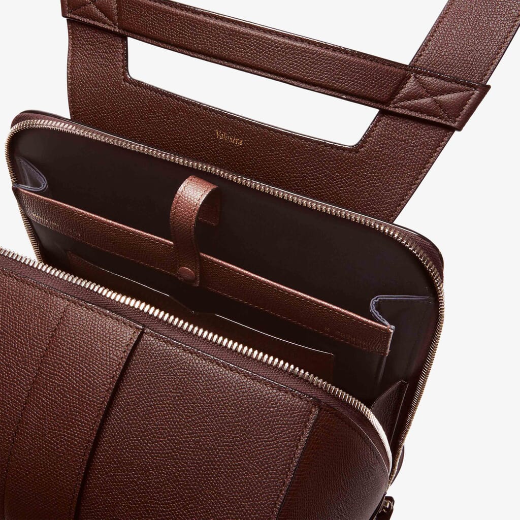 Laptop bags & briefcases Valextra - Leather briefcase - MBTR0008028LRD99NN