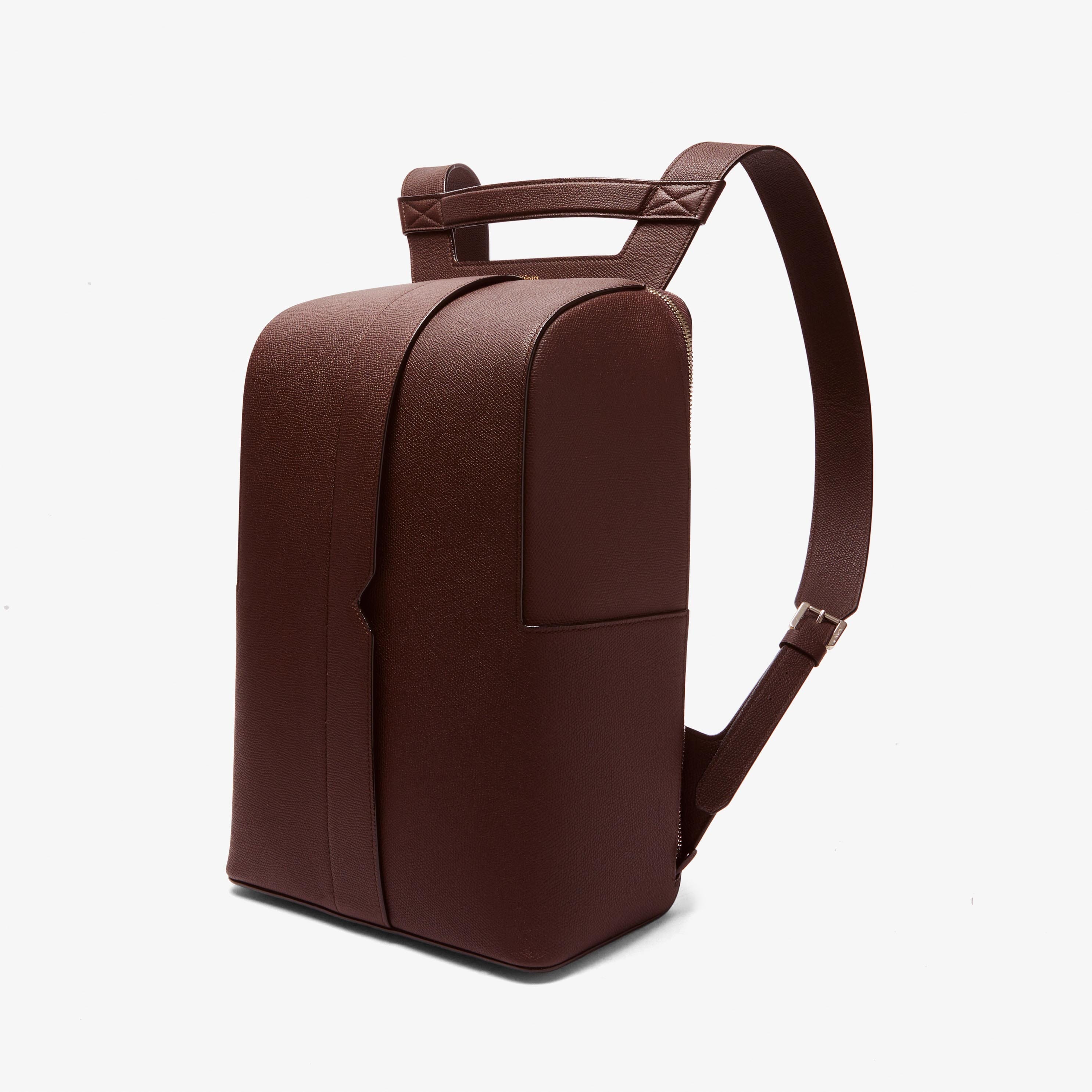 V-Line Backpack - Coffee Brown - Vitello VS - Valextra - 3