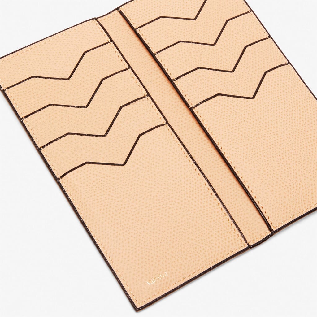 WALLET WITH REMOVABLE 8 CC HOLDER BRERA CALF LEATHER VS LIGHT GOLD,PC,gallery image number 0