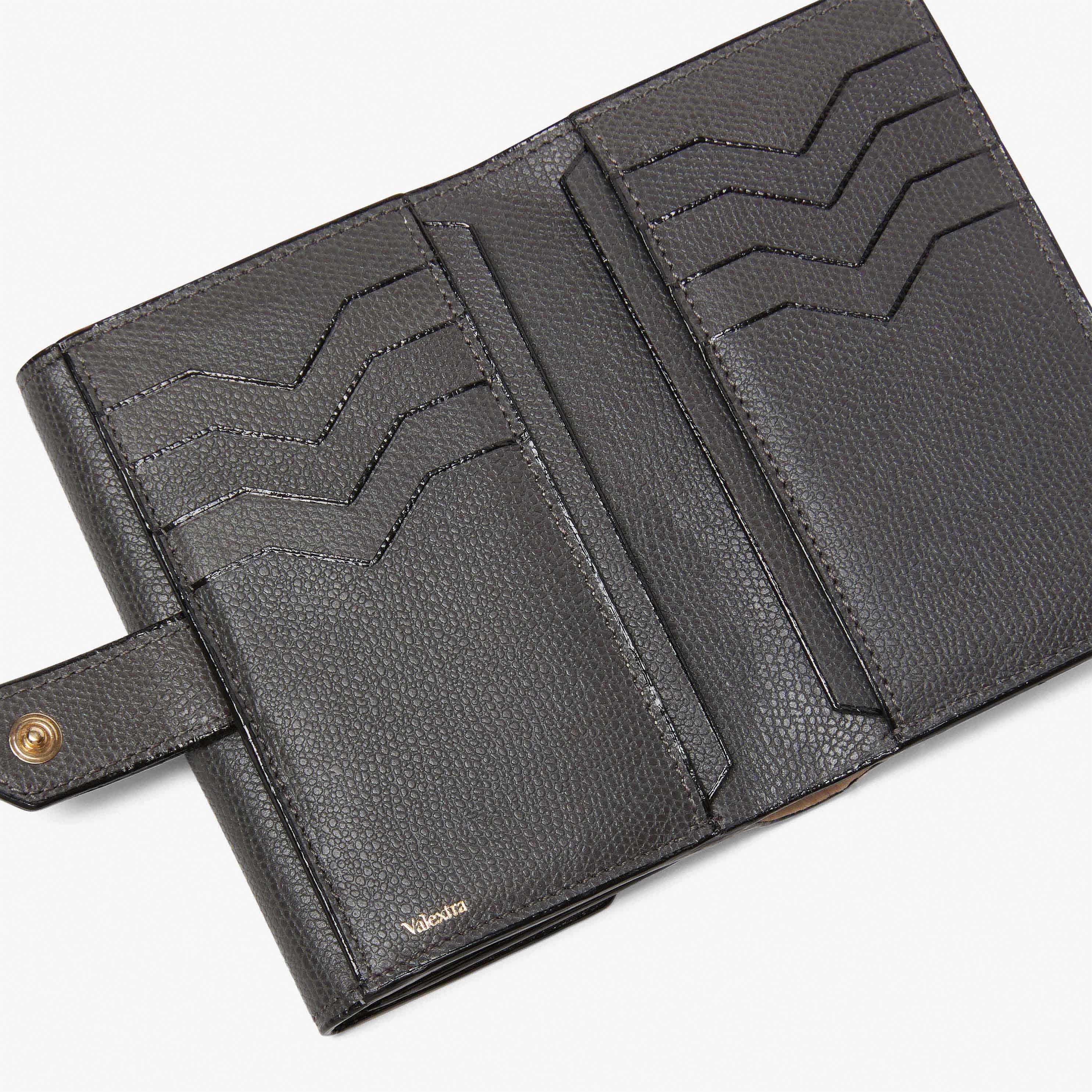 Valextra, Brera Double Wallet, Ash Grey