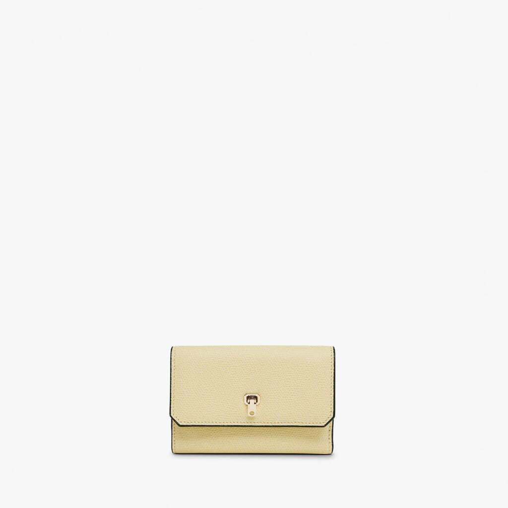 WALLET 8 CC TWO COMPARTMENTS BRERA CALF LEATHER VS LIGHT GOLD,JV,large image number 0