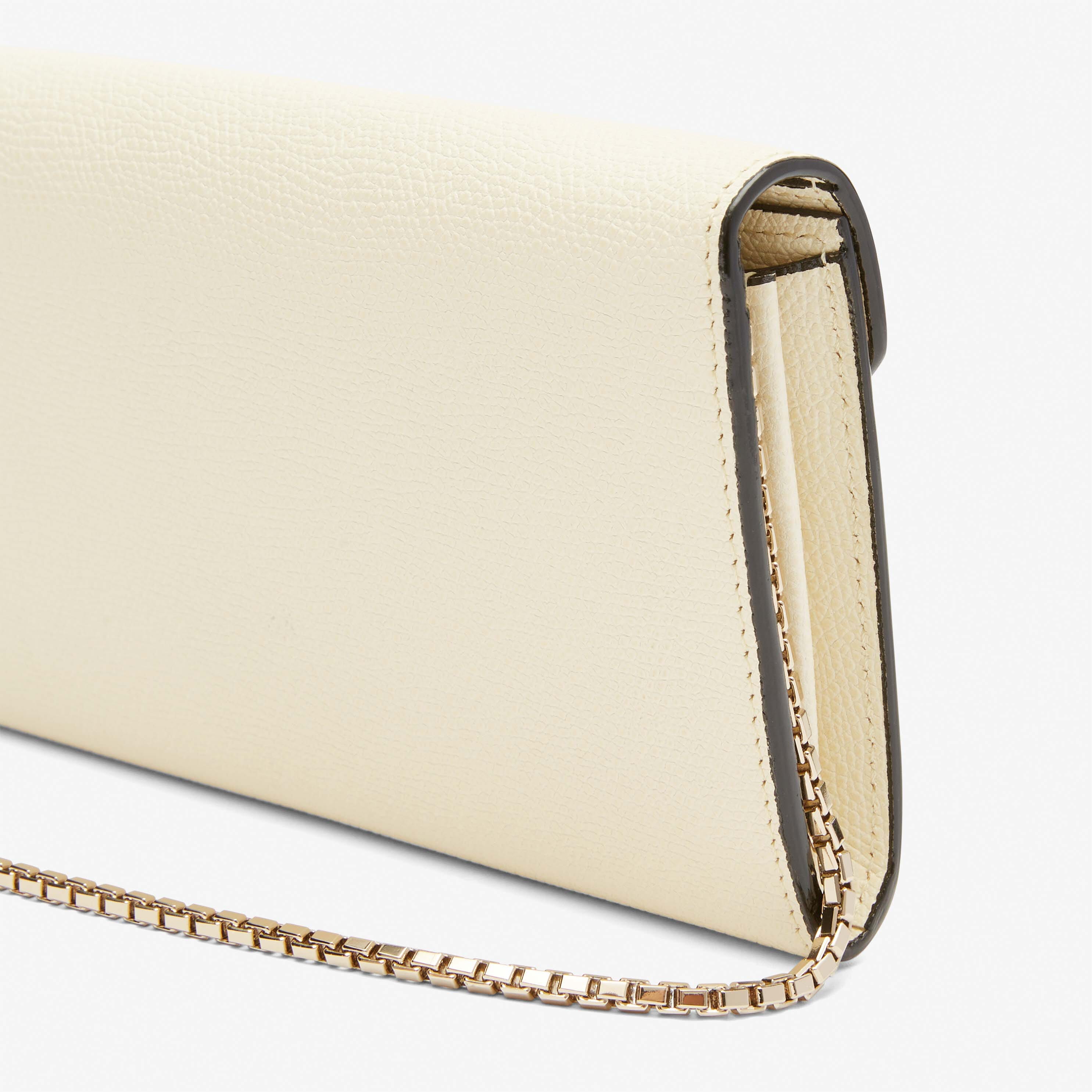 CONTINENTAL WALLET 6CC 4CC REMOVABLE WITH CHAIN ISIDE CALF LEATHER VS LIGHT GOLD,WW,gallery