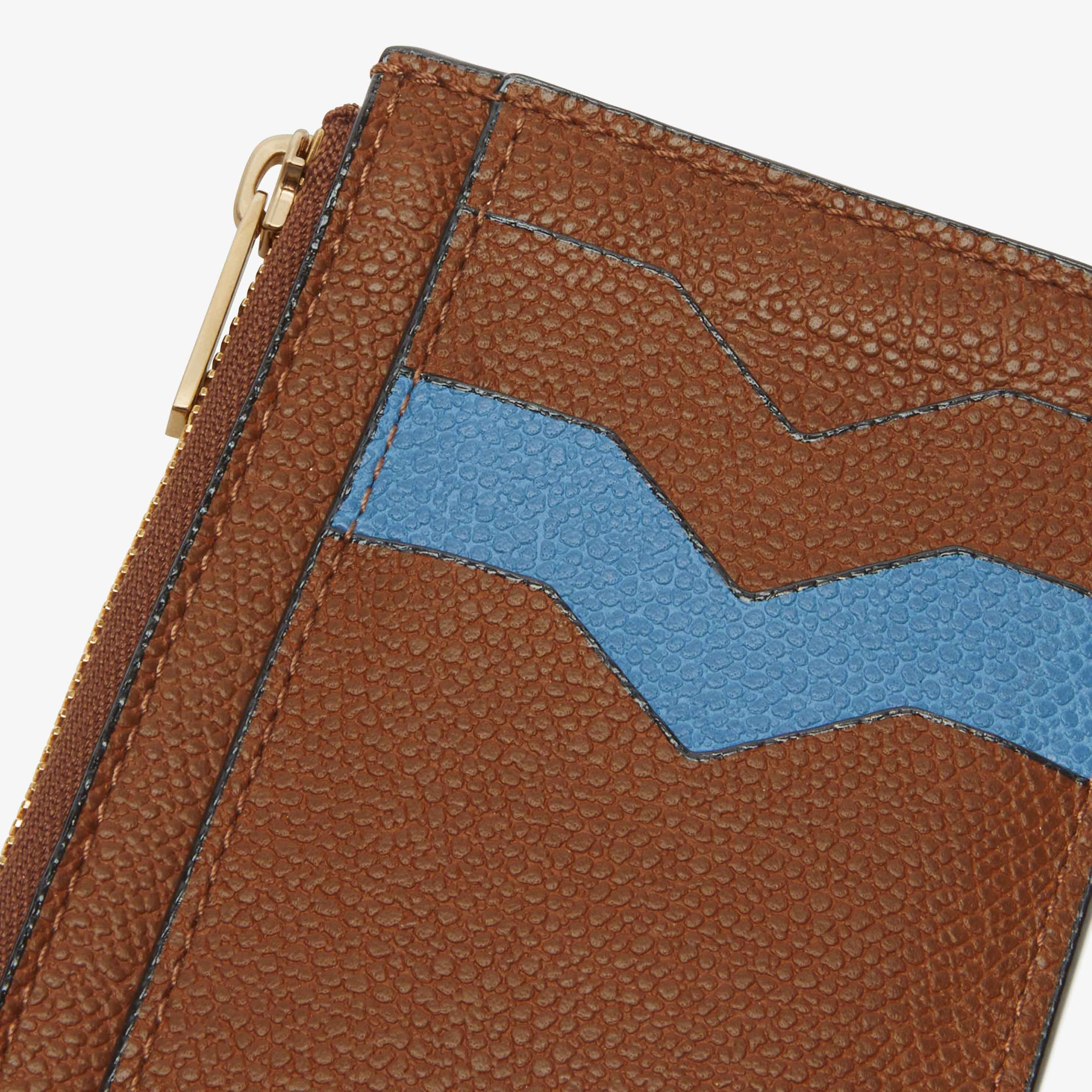 Valextra card discount holder zip wallet