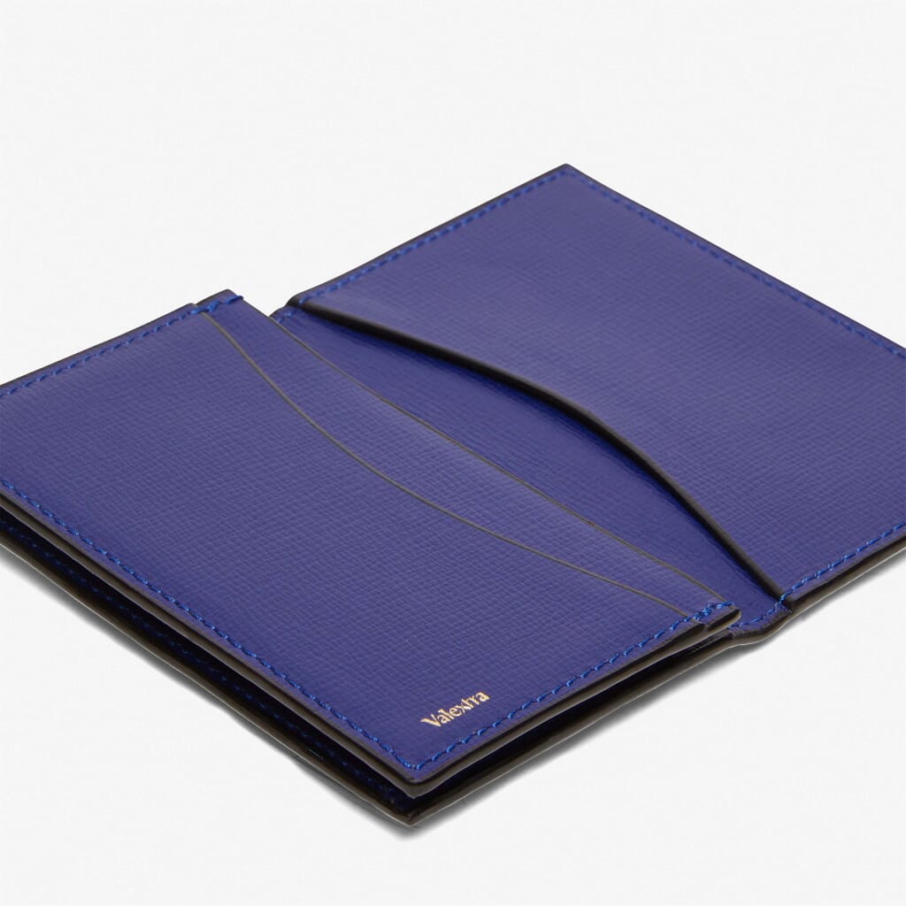 Valextra, Bifold Wallet 6 CC, Cobalt Blue