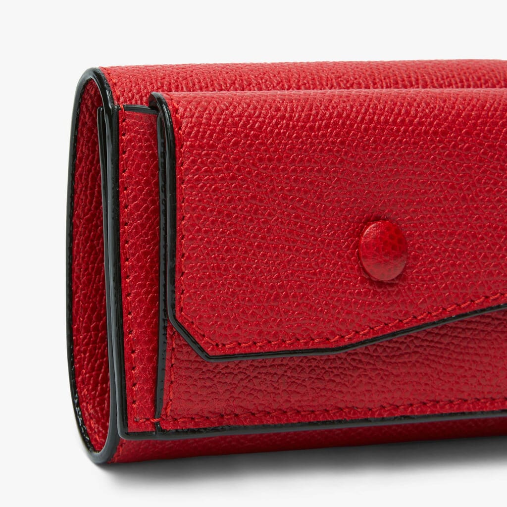 Red Clutch Envelope Bag Contemporary Accessories