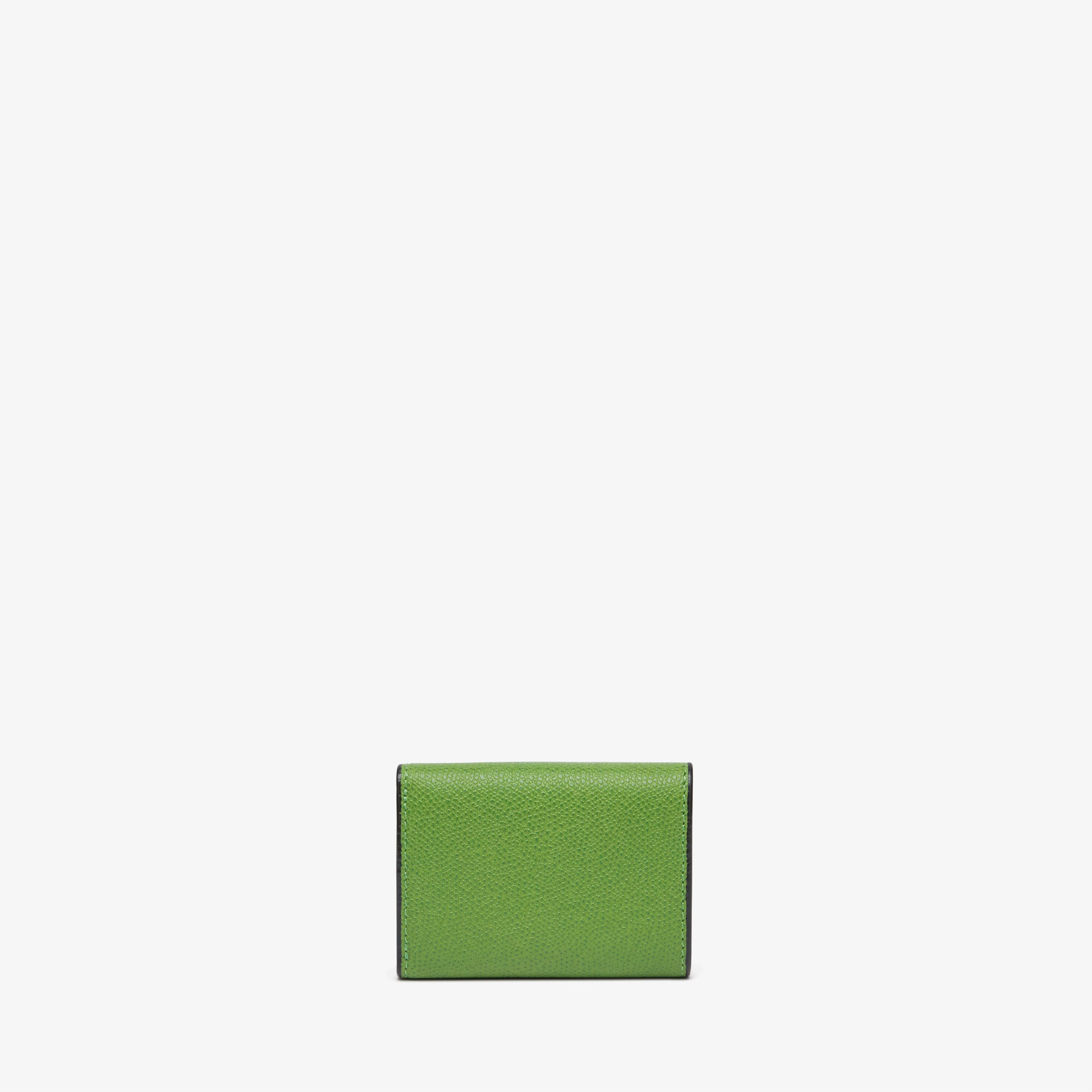 Valextra, Small Wallet with Coin Holder, Grass Green