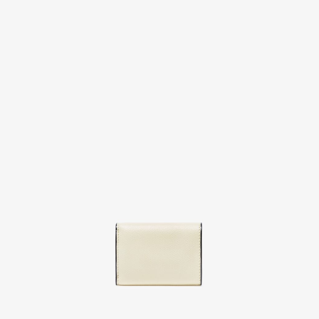 Small Wallet With Coin Purse - Pergamena White