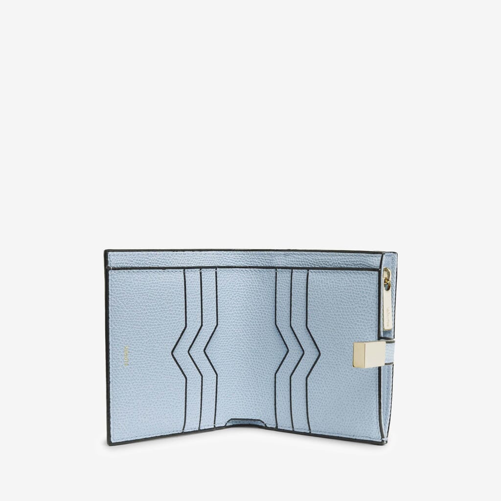 CONTINENTAL WALLET 6 CC MONOCHROME CALF LEATHER VS LIGHT GOLD,BF,gallery image number 0