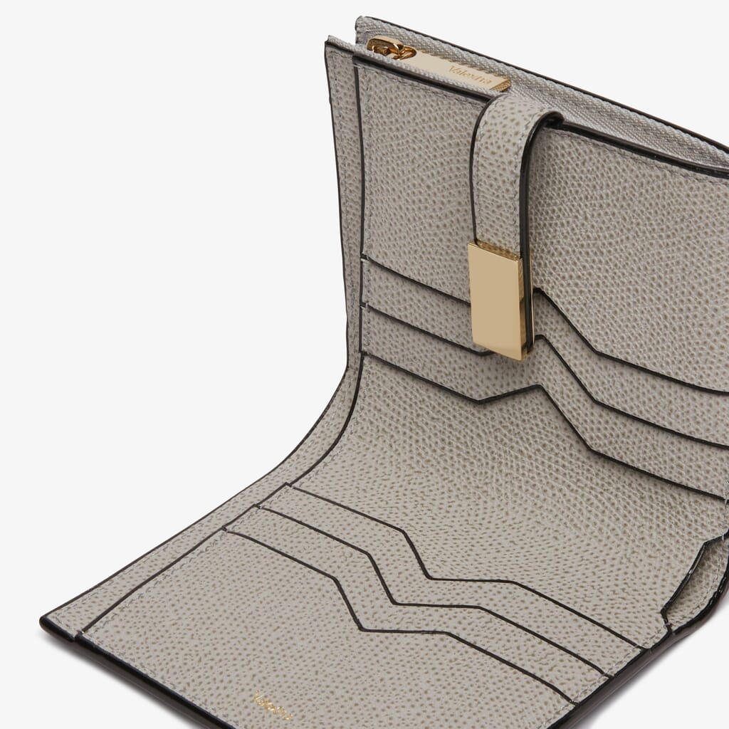CONTINENTAL WALLET 6 CC MONOCHROME CALF LEATHER VS LIGHT GOLD,GC,gallery image number 2