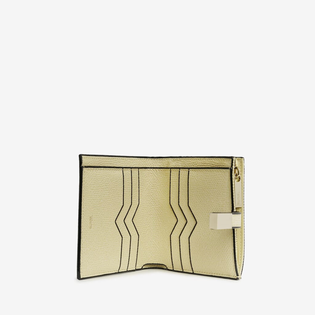 CONTINENTAL WALLET 6 CC MONOCHROME CALF LEATHER VS LIGHT GOLD,JV,gallery image number 0