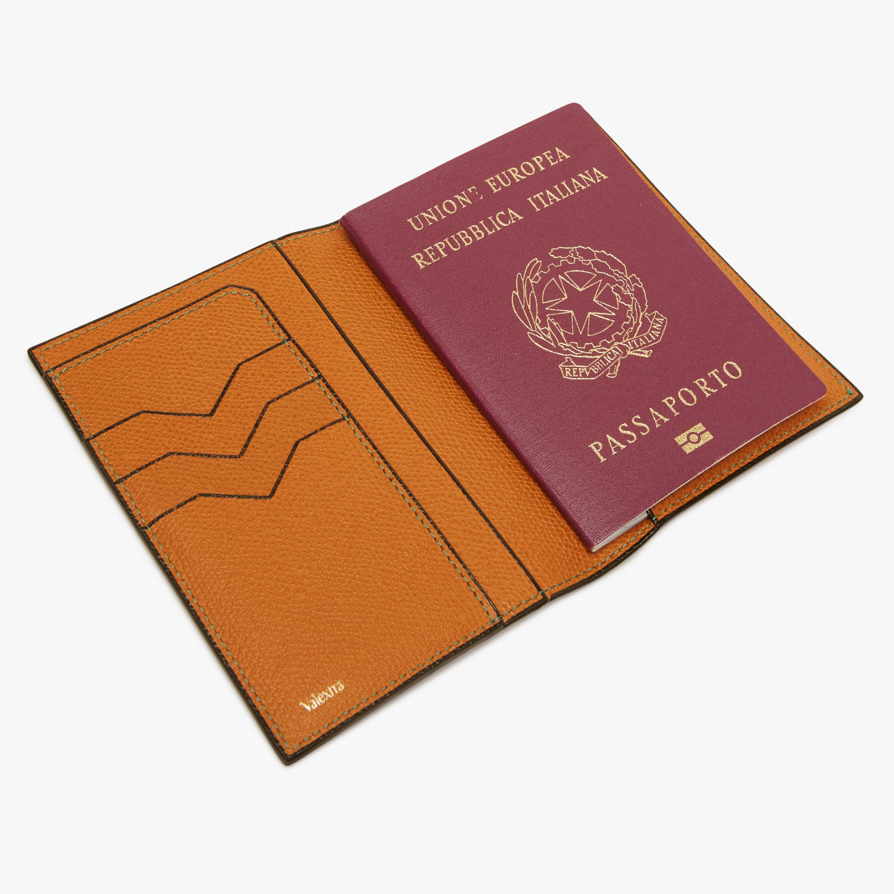 Passport Holder 3CC - Havana Brown