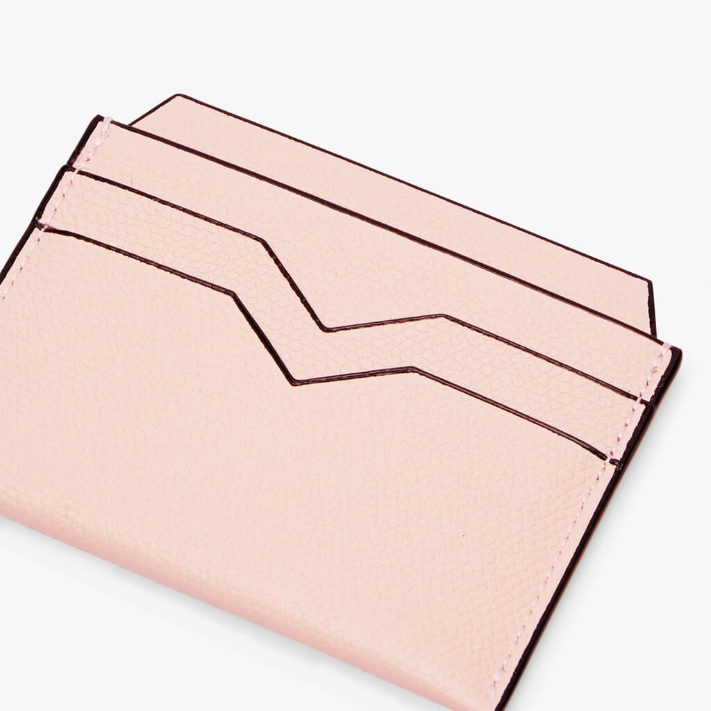4CC Card Case - Peony Pink - Vitello VS - Valextra - 2