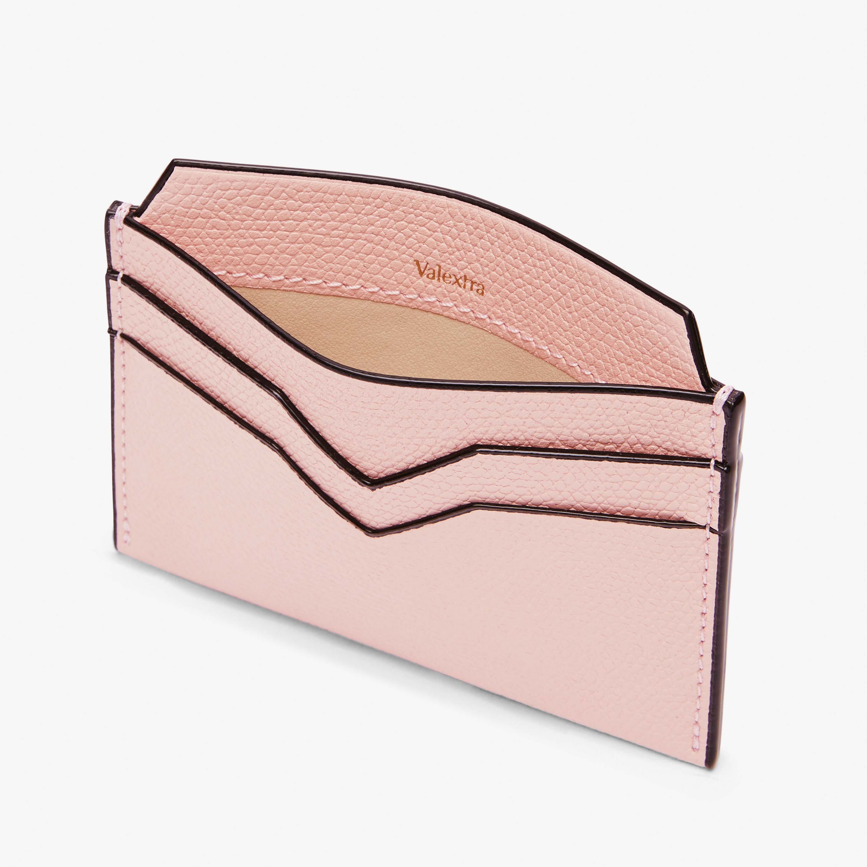 4CC Card Case - Peony Pink - Vitello VS - Valextra - 3