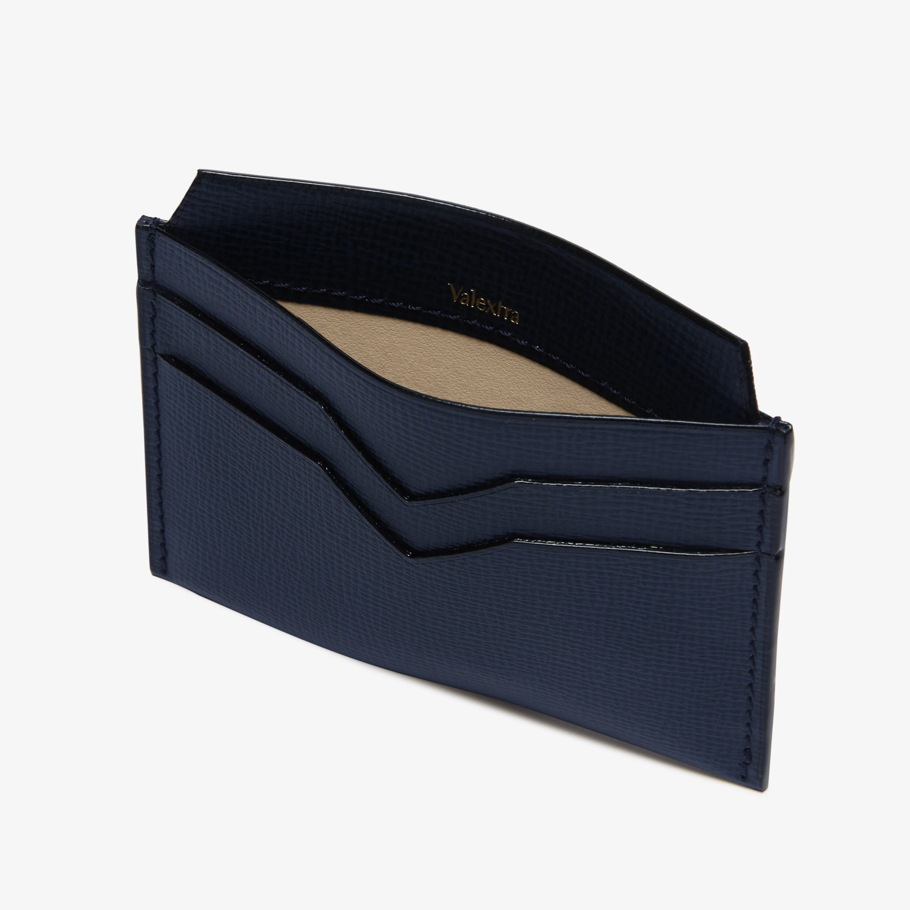 Women's Luxury Blue Leather credit card case