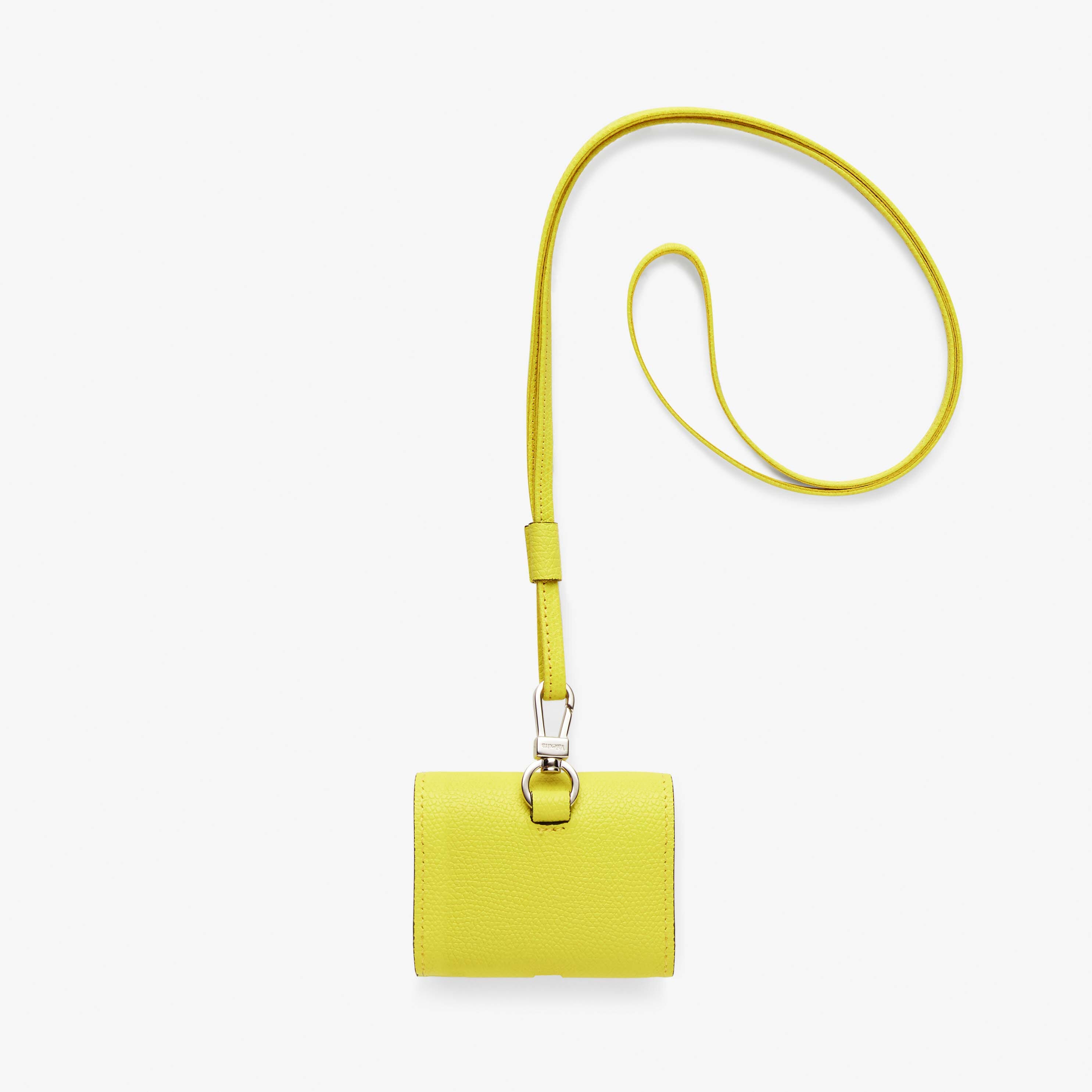 Yellow LV Solid Leather Airpods Case