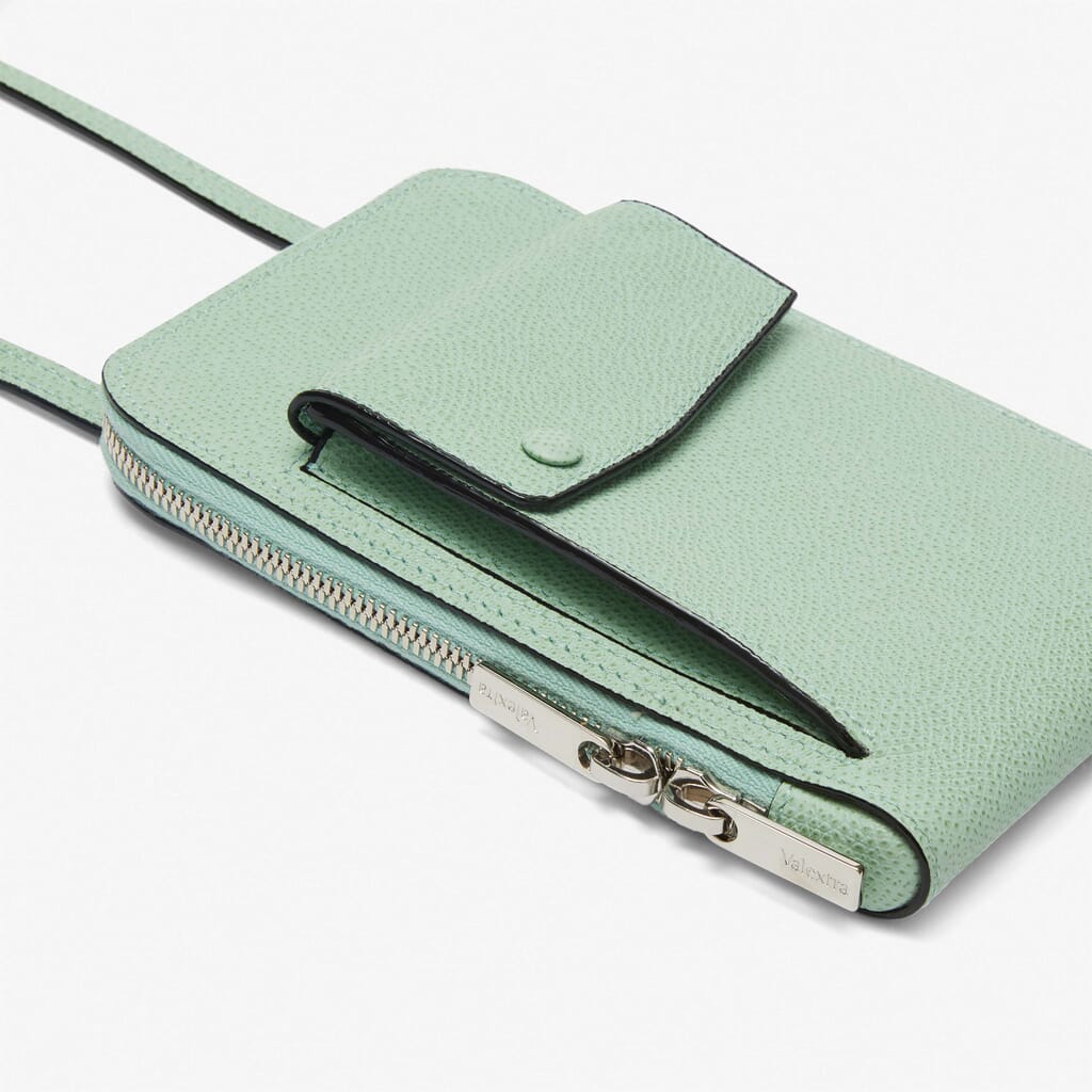 Astuccio Portapenne In Pelle Verde Acqua Astuccio Portapenne In Pelle Verde Acqua