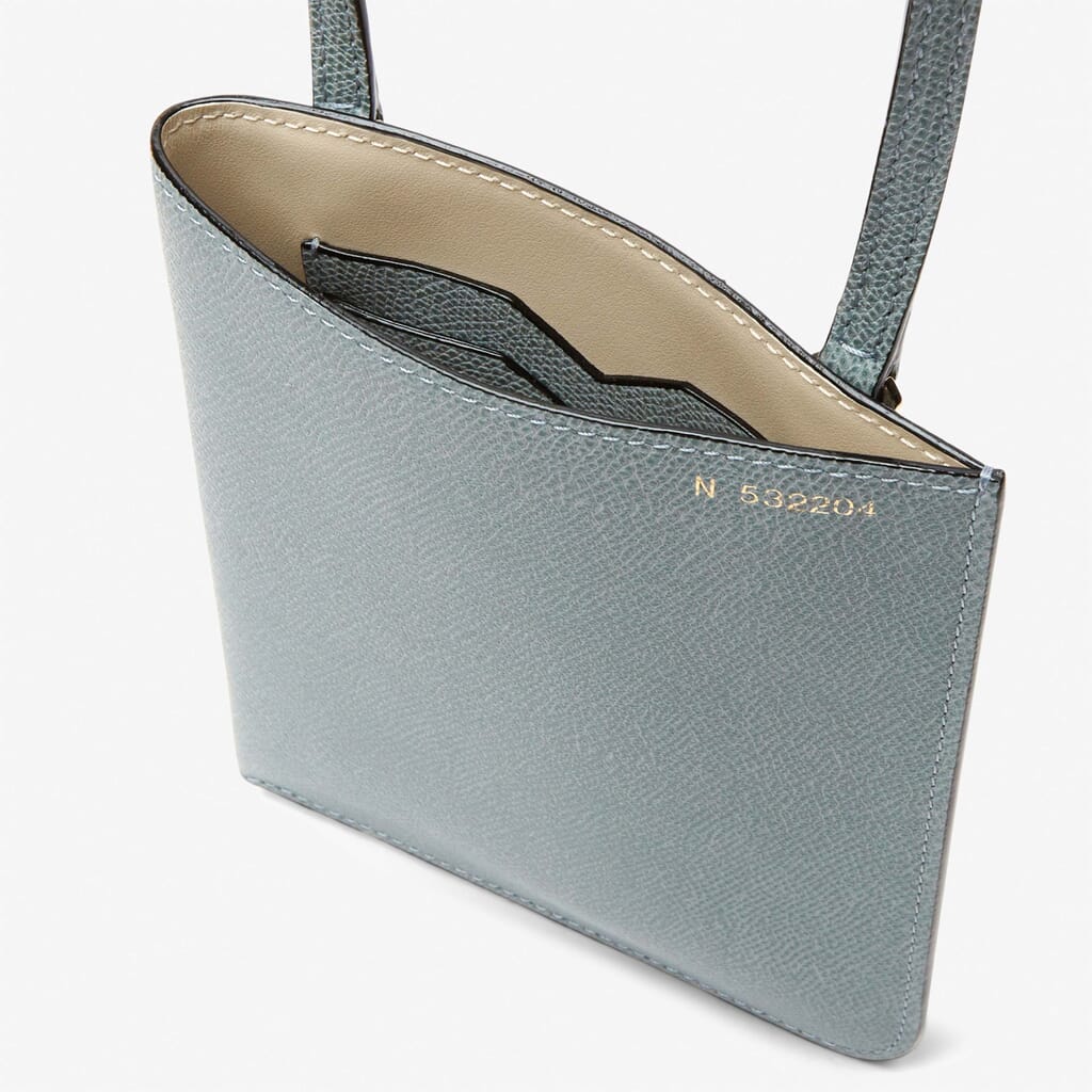 Crossbody Soft - Smokey Blue - Vitello VS - Valextra - 3