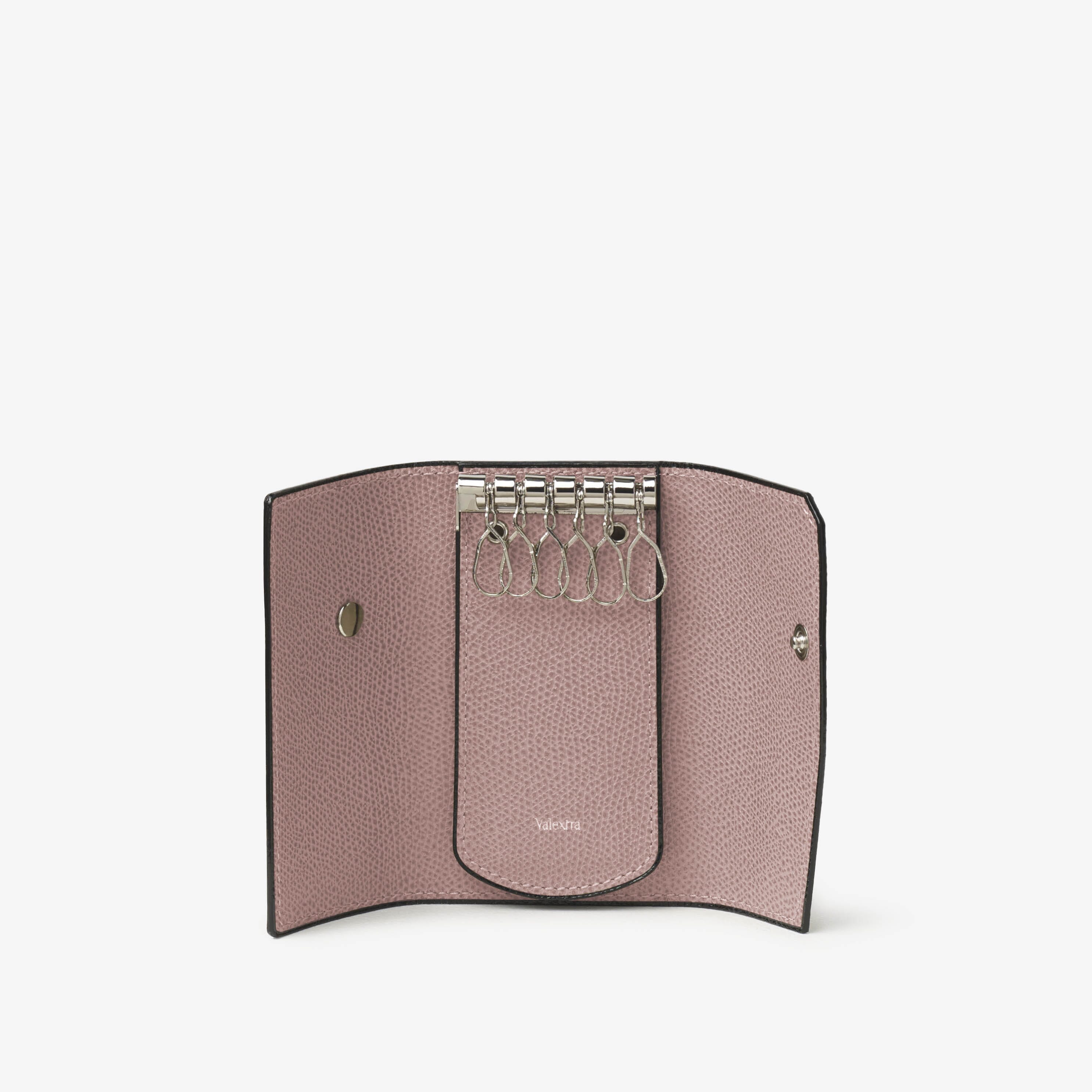 Pink Leather Key Holder  Valextra small leather goods