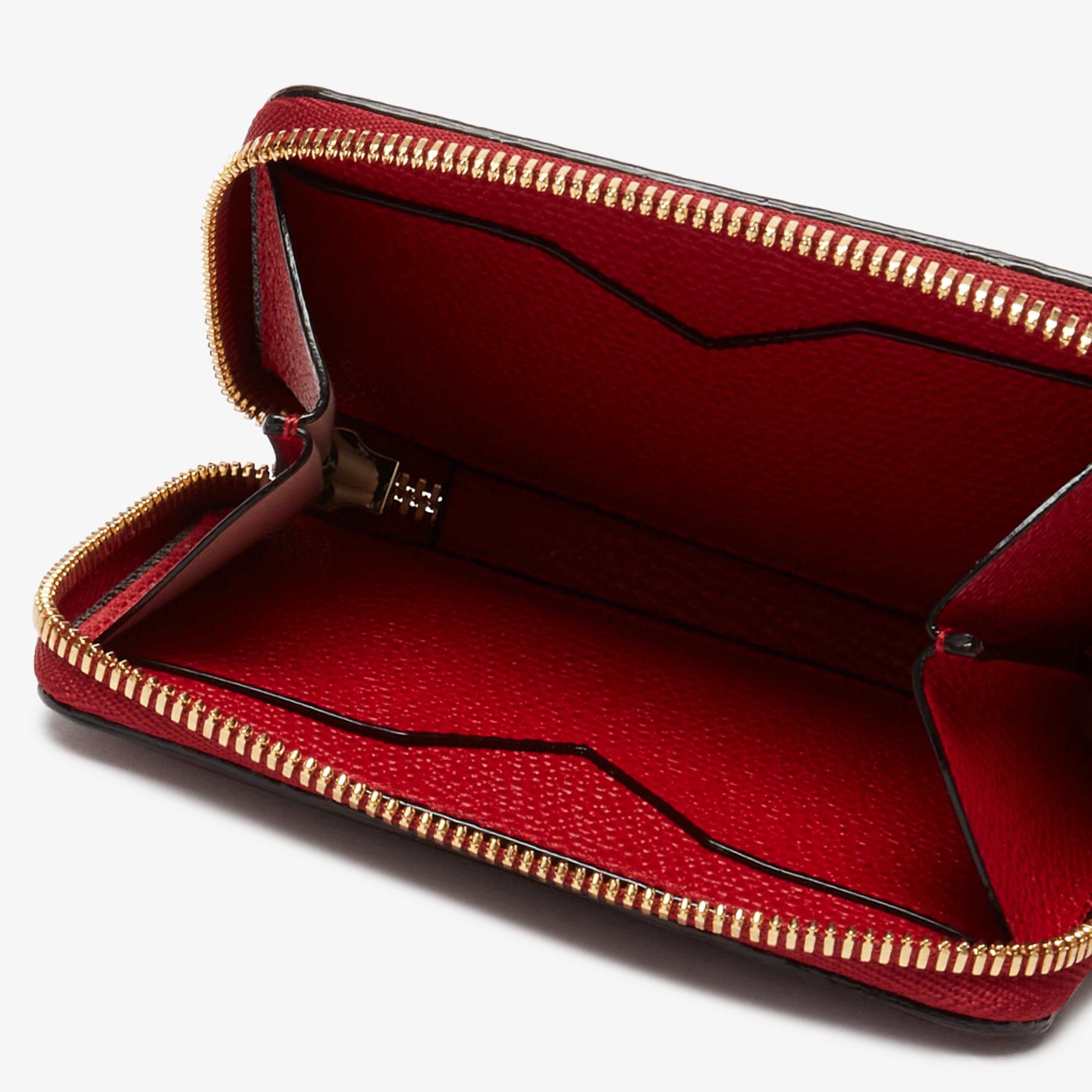 Women's Red Grained Leather coin purse