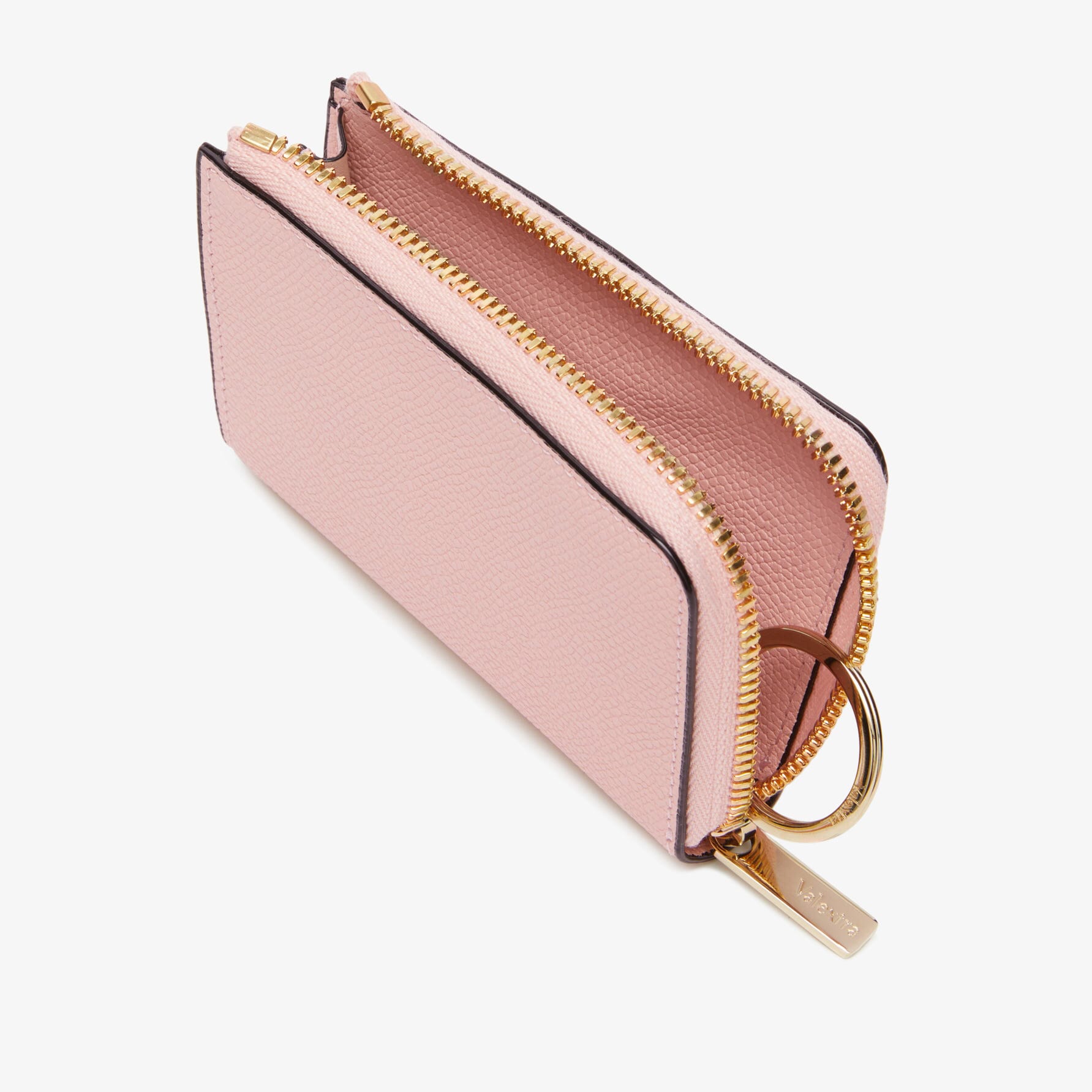 Pink Leather Key Holder  Valextra small leather goods