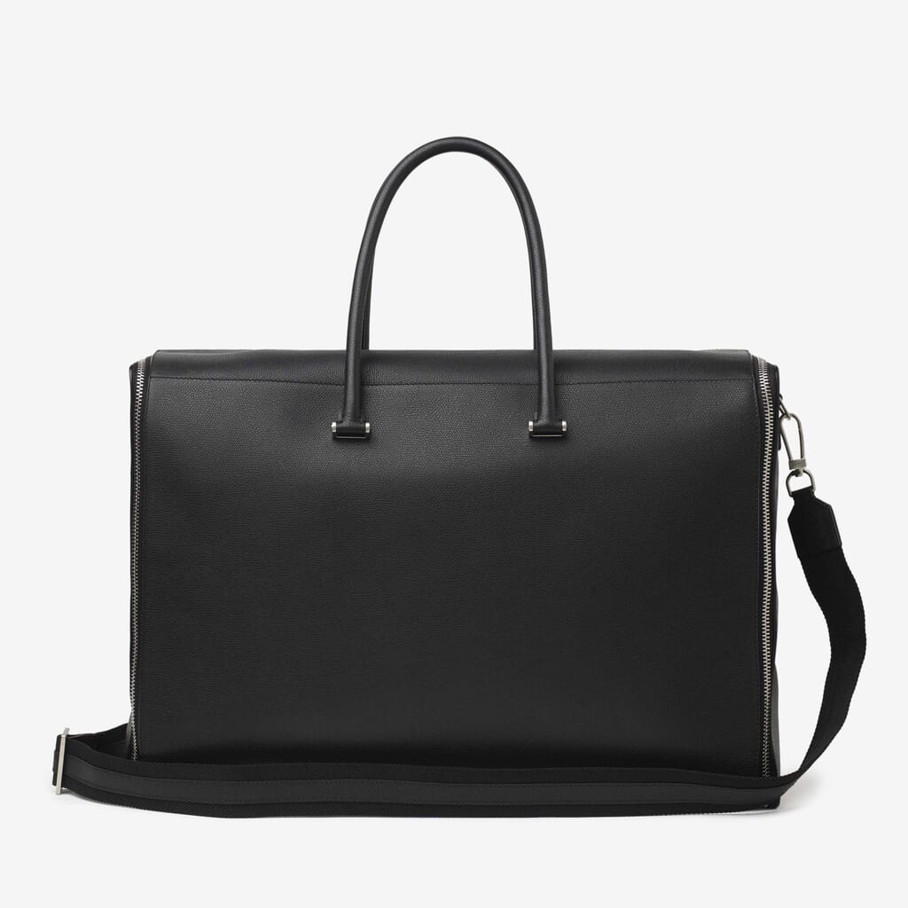 FOLDING BAG WITH VANITY CASES VERSATILE/POLIEDRICA CALF LEATHER VS MATT PALLADIUM,NN,gallery image number 1