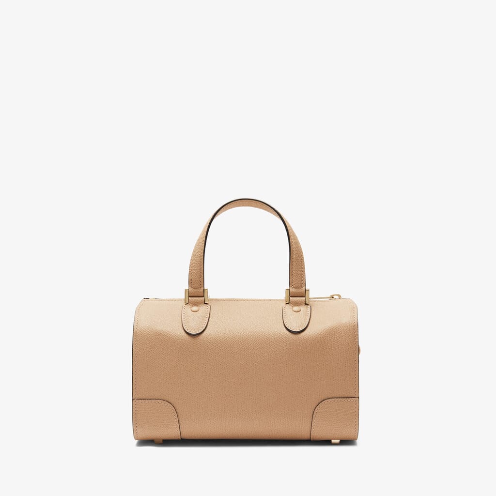 Babila Boston Mini Bag - Cachemire Beige - Vitello VS - Valextra - 6