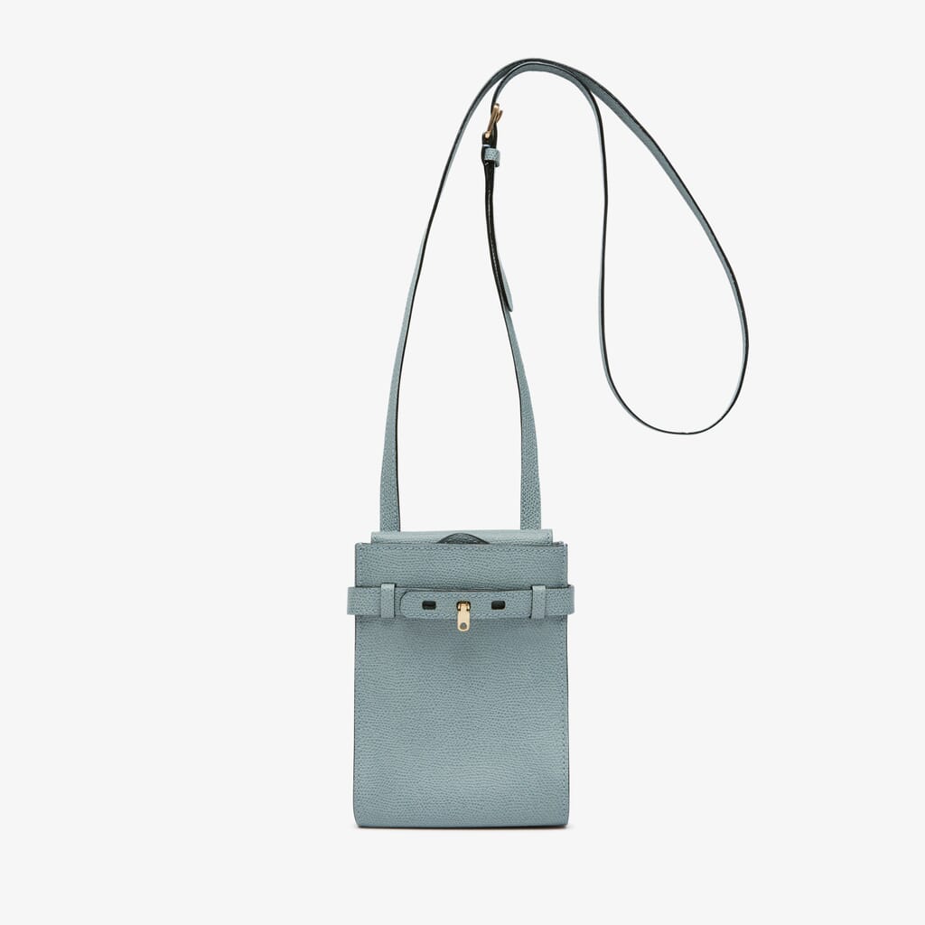 Brera B-Tracollina slim Crossbody micro bag - Smokey Blue