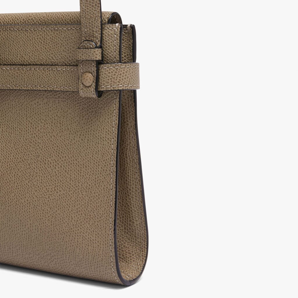 Valextra Micro Leather Brera B-Tracollina Slim Cross-Body Bag