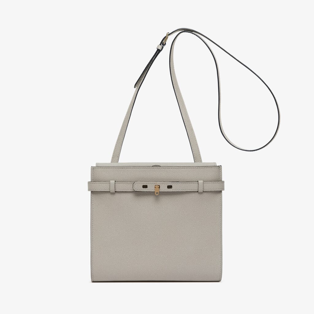 White Leather Hermes Crossbody Bag Strap 