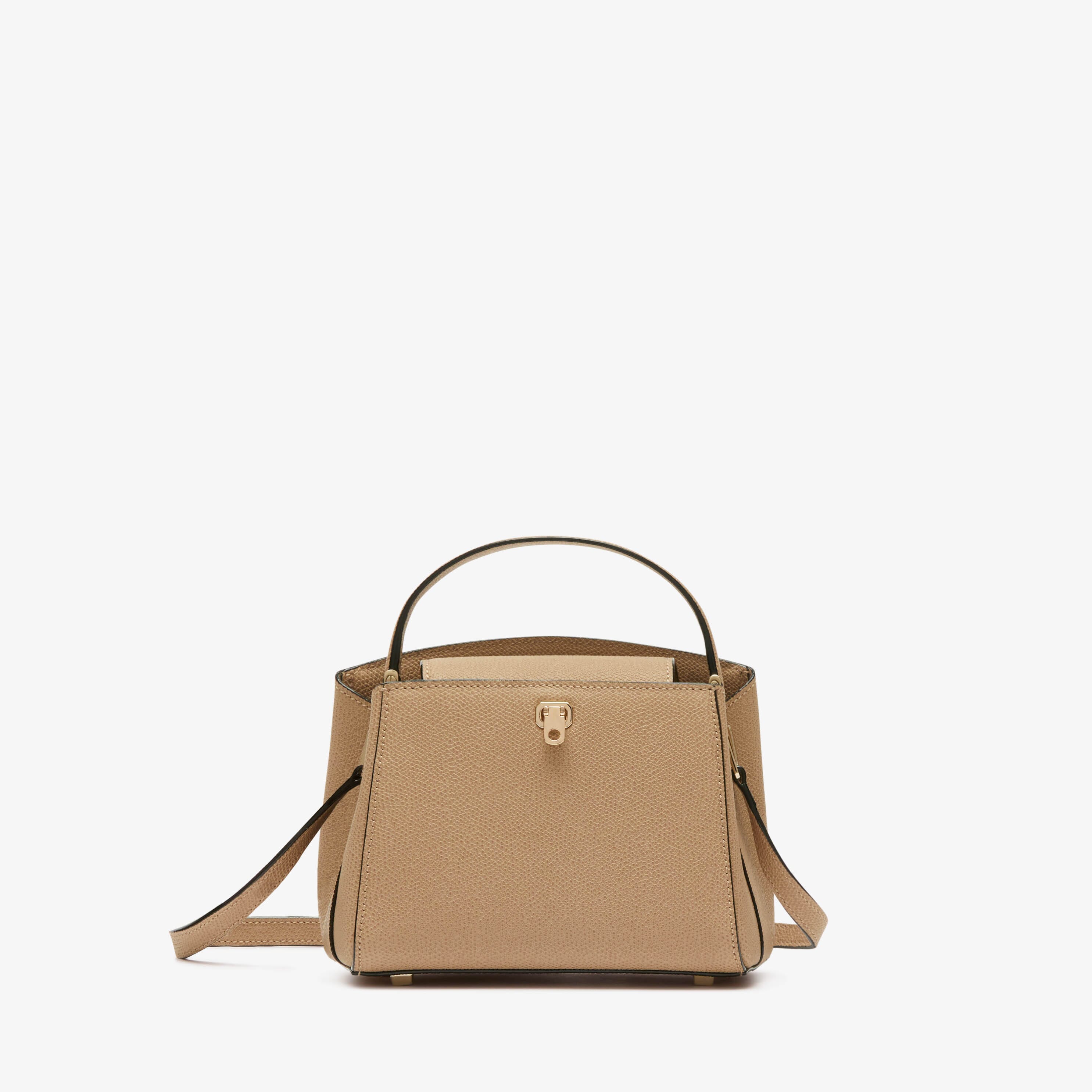 Women's Beige Luxury Leather Crossbody Bag | Valextra Brera