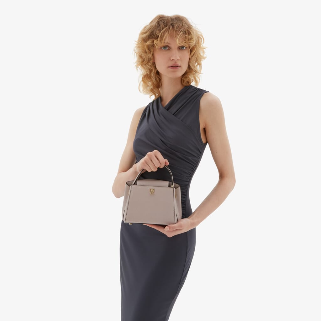 Valextra Brera B-Tracollina Slim Crossbody Micro Bag