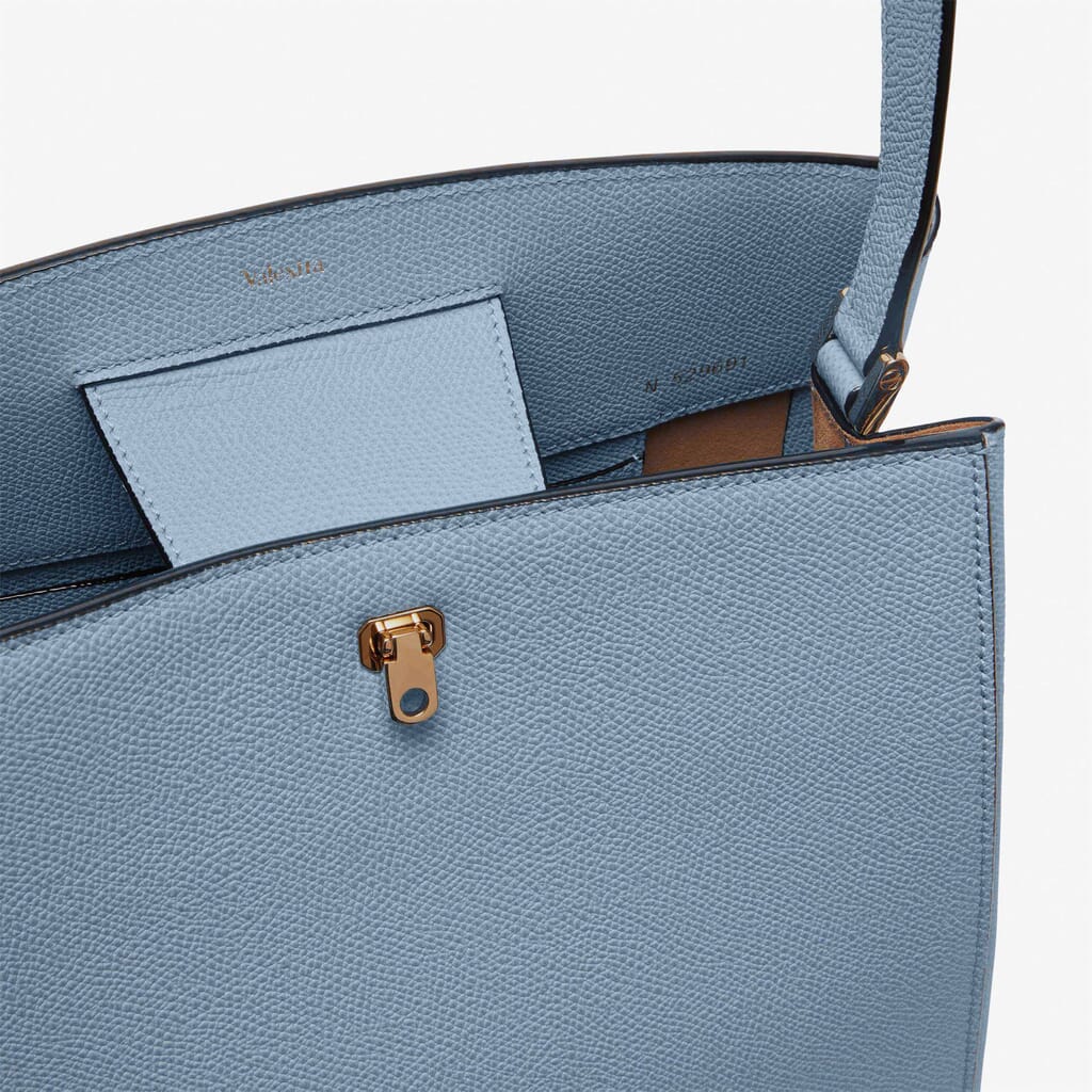 Valextra 'brera' Micro Bag In Light Blue
