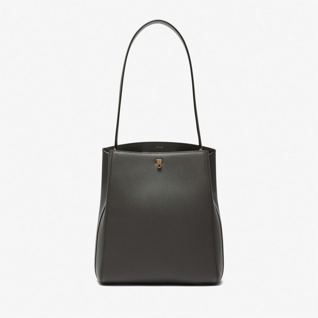 Valextra Brera Micro Top Handle Bag Bag in Black