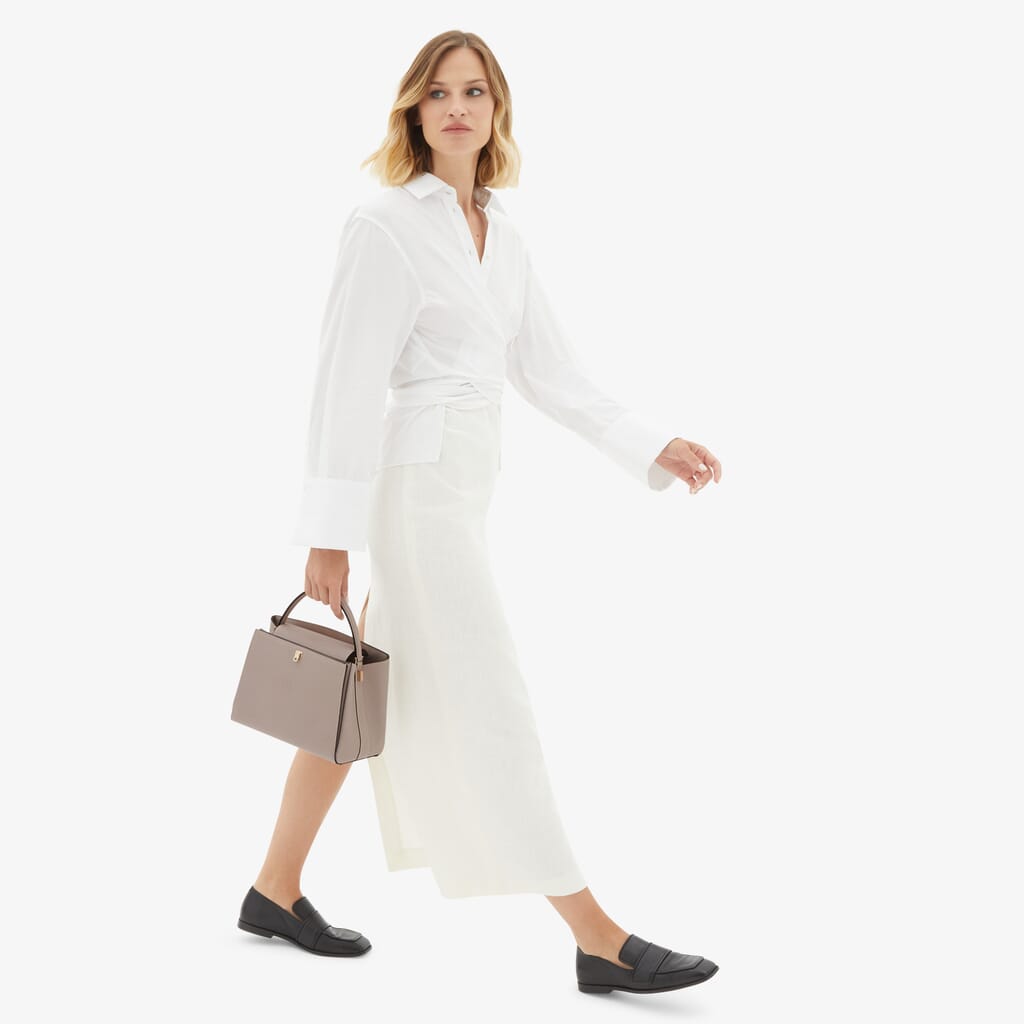 Valextra Small Brera Tote Bag - White for Women