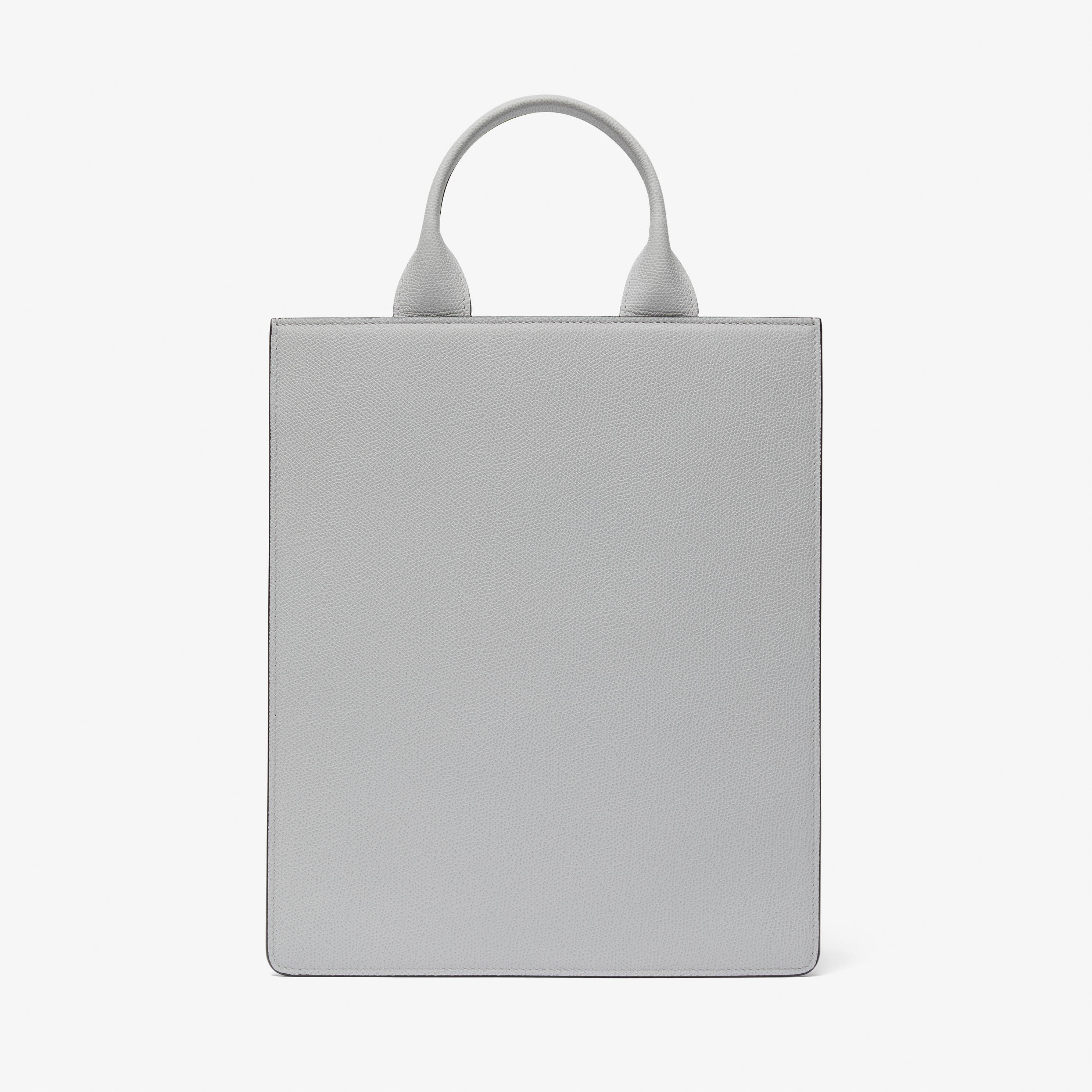 Boxy top handle mini bag - Stone Grey - Vitello VS - Valextra - 5