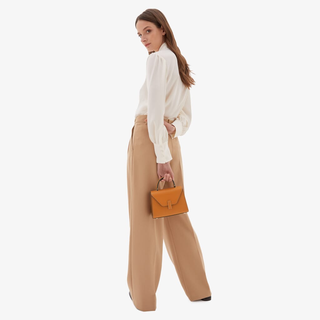 Iside crossbody micro bag - Havana Brown - Vitello VS - Valextra - 2