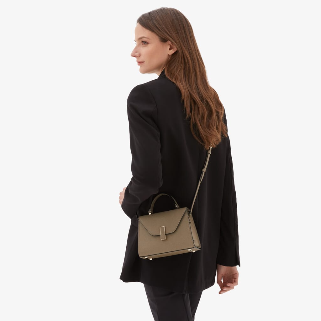 Valextra, Iside Crossbody Micro Bag, Oyster