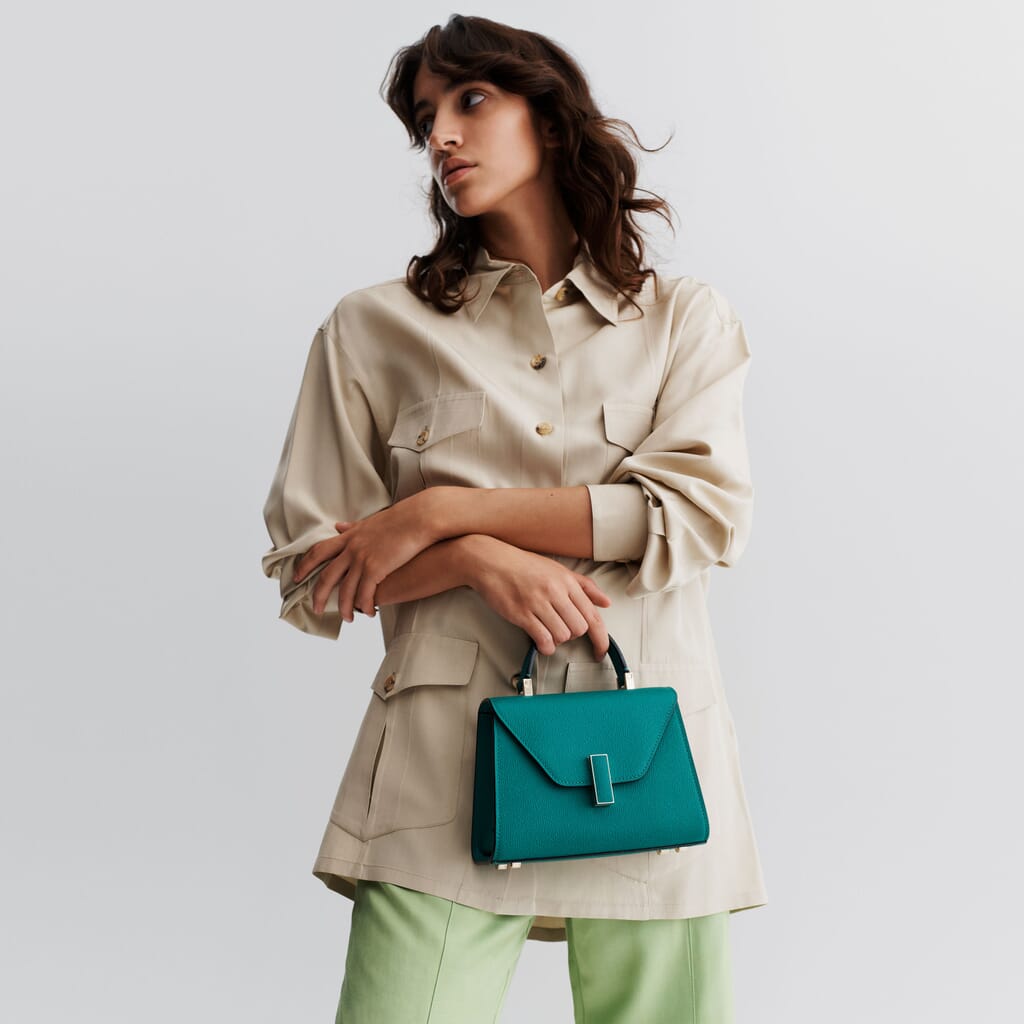 MICRO HANDBAG ISIDE CALF LEATHER VS LIGHT GOLD,VD,gallery image number 3